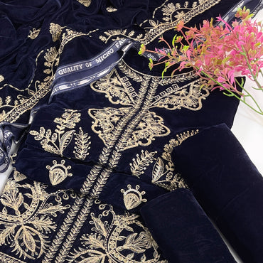 Sana Safinaz Luxury Emb Velvet 3PC