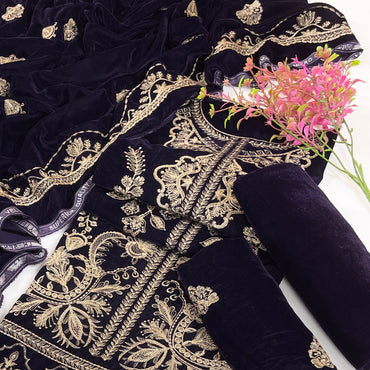 Sana Safinaz Luxury Emb Velvet 3PC