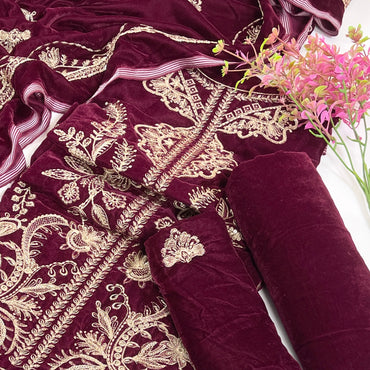 Sana Safinaz Luxury Emb Velvet 3PC