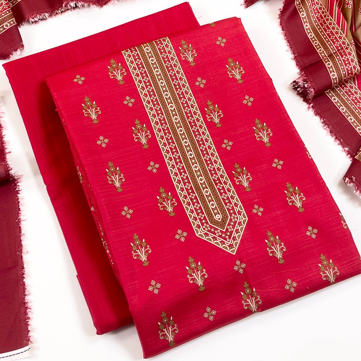 Rijja By Murashe Digital Printed Slub Linen 3PC