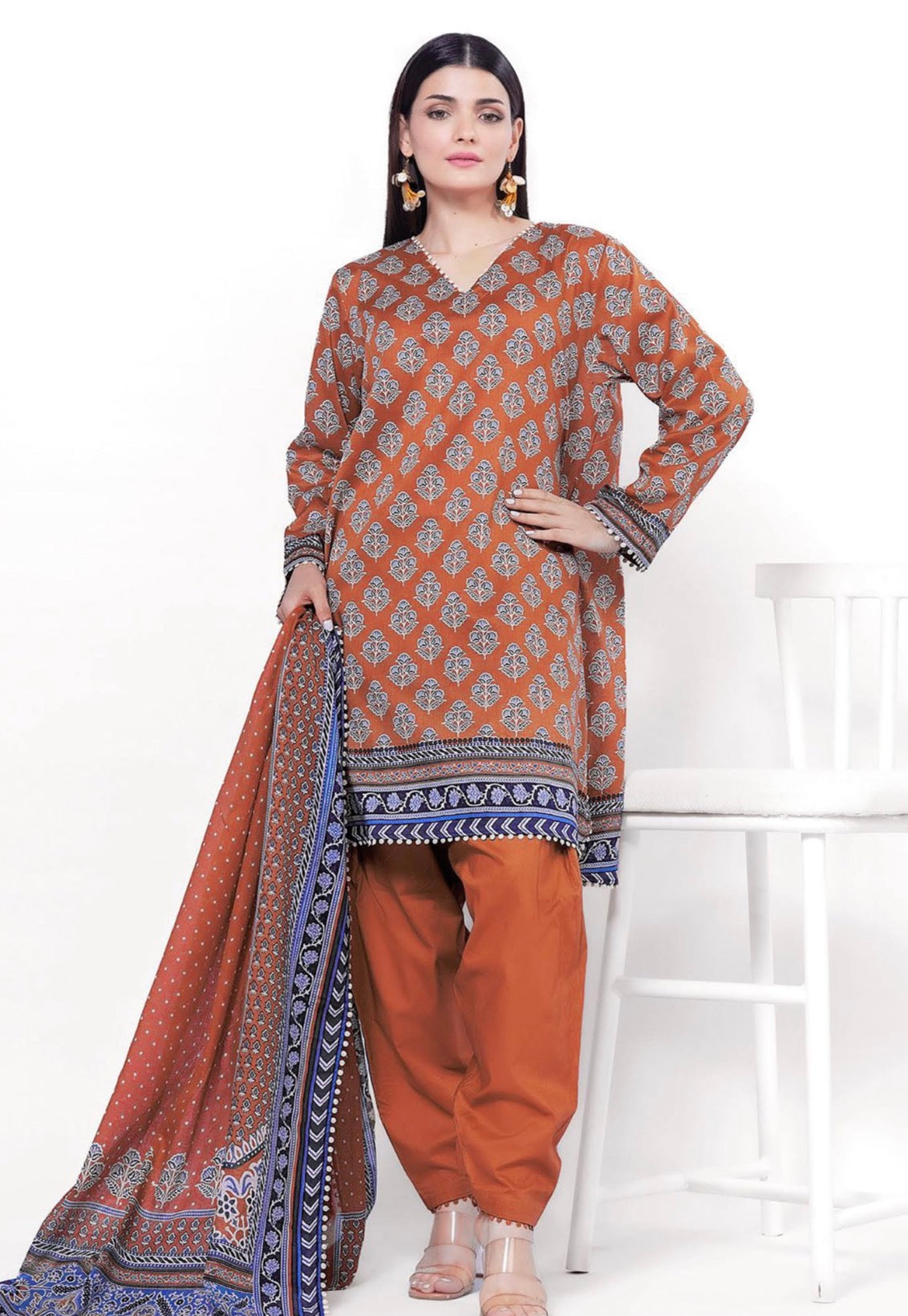 Khaadi Digital Printed Lawn 3PC