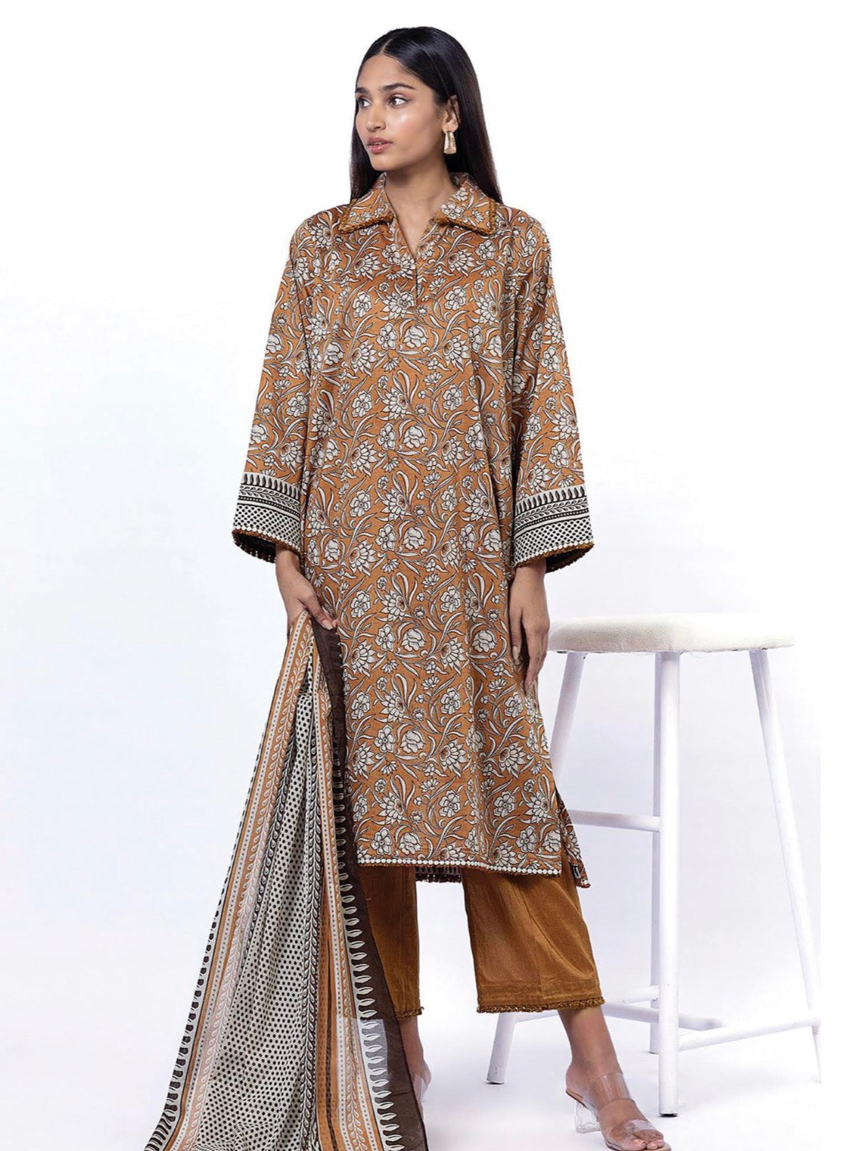 Khaadi Digital Printed Lawn 3PC