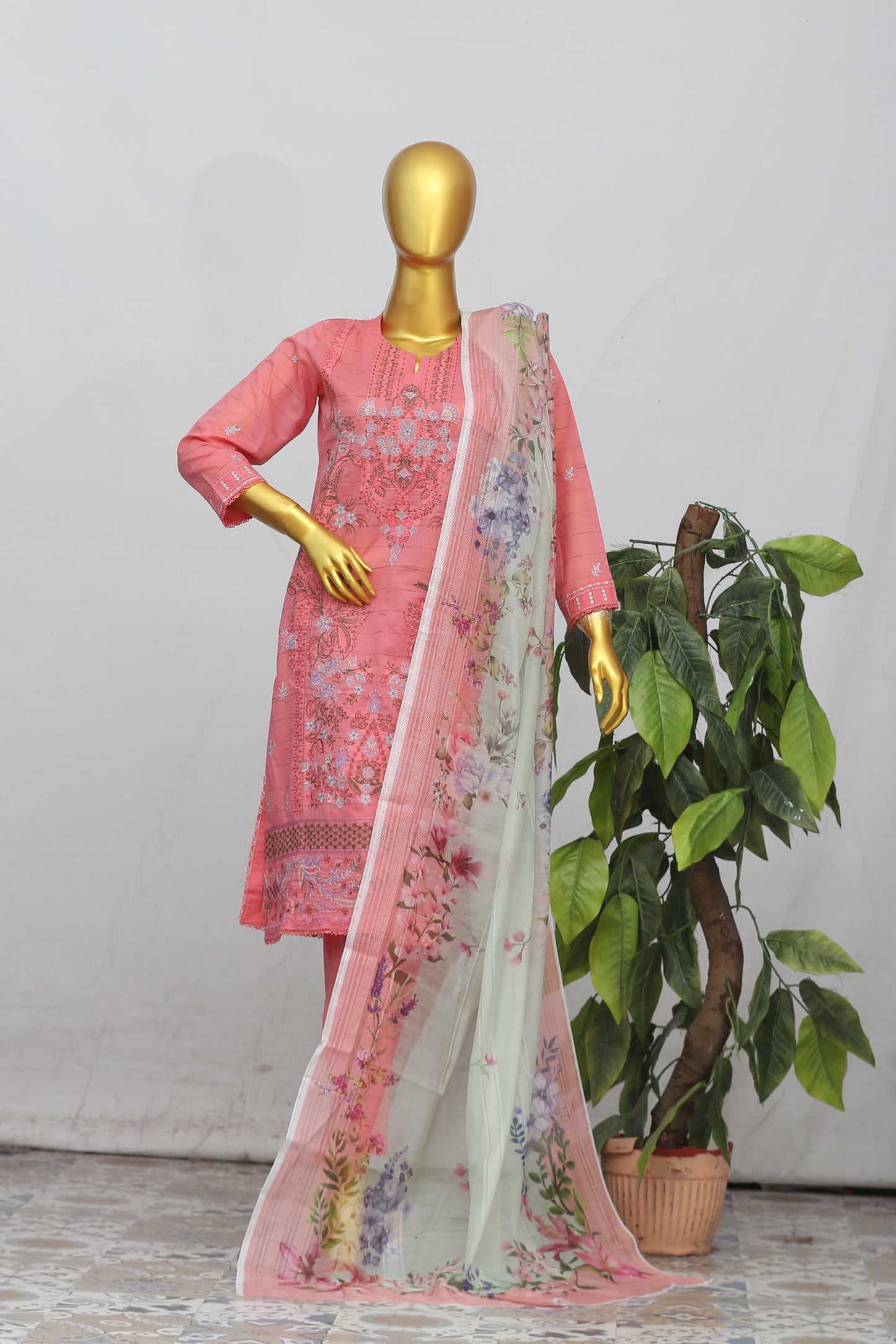 Zarqash By Anaya Noor Emb Lawn 3-PC