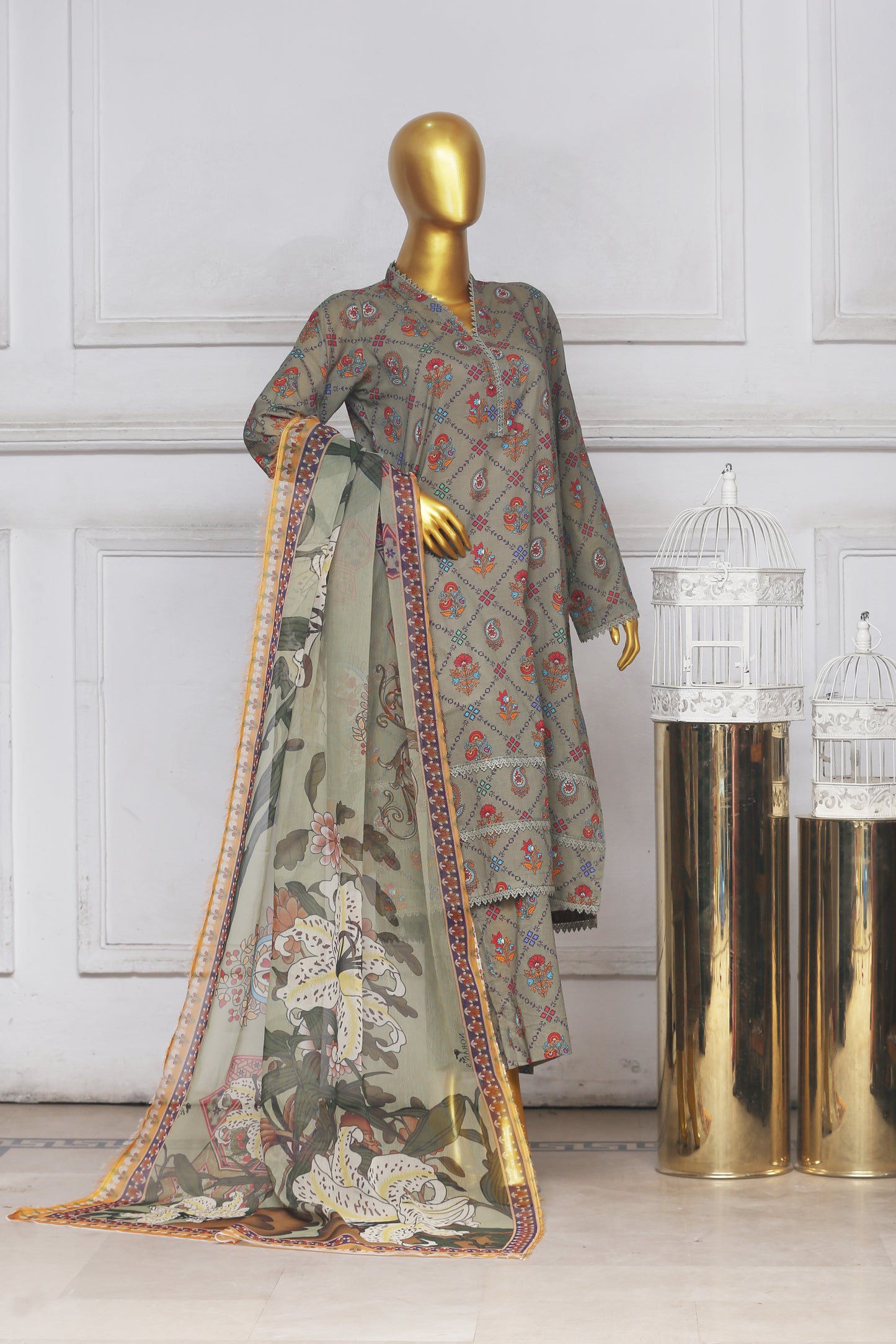 Zoha By Anaya Noor Print Bana Dora 3-PC