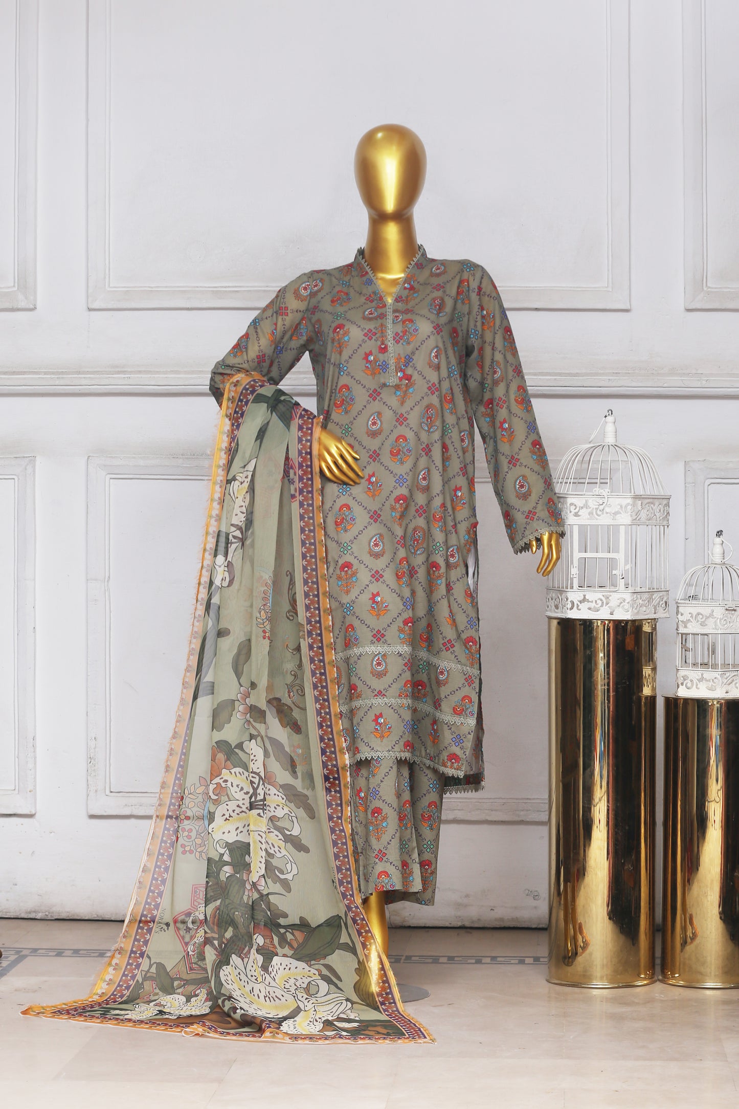 Zoha By Anaya Noor Print Bana Dora 3-PC