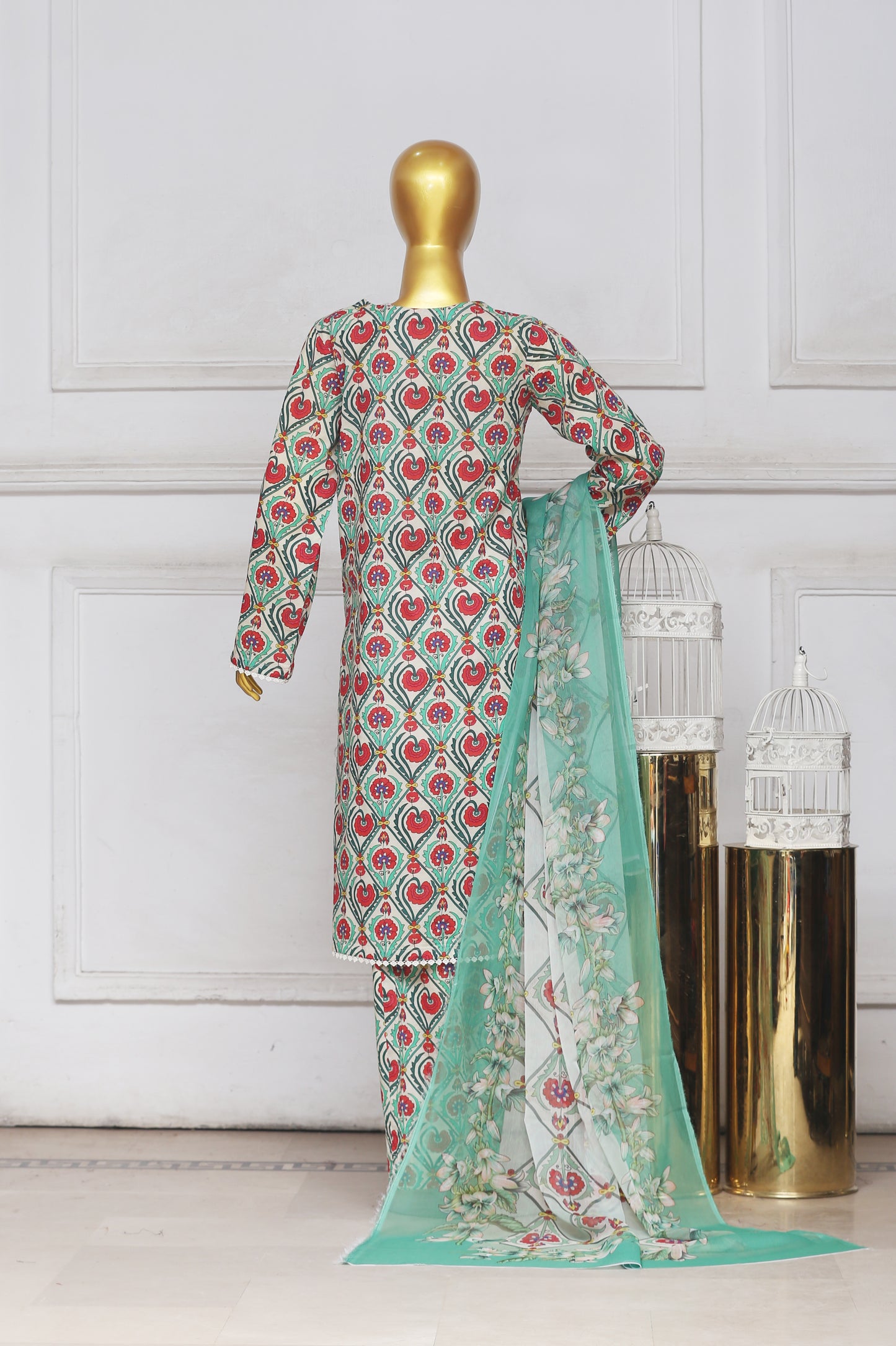 Zoha By Anaya Noor Print Bana Dora 3-PC