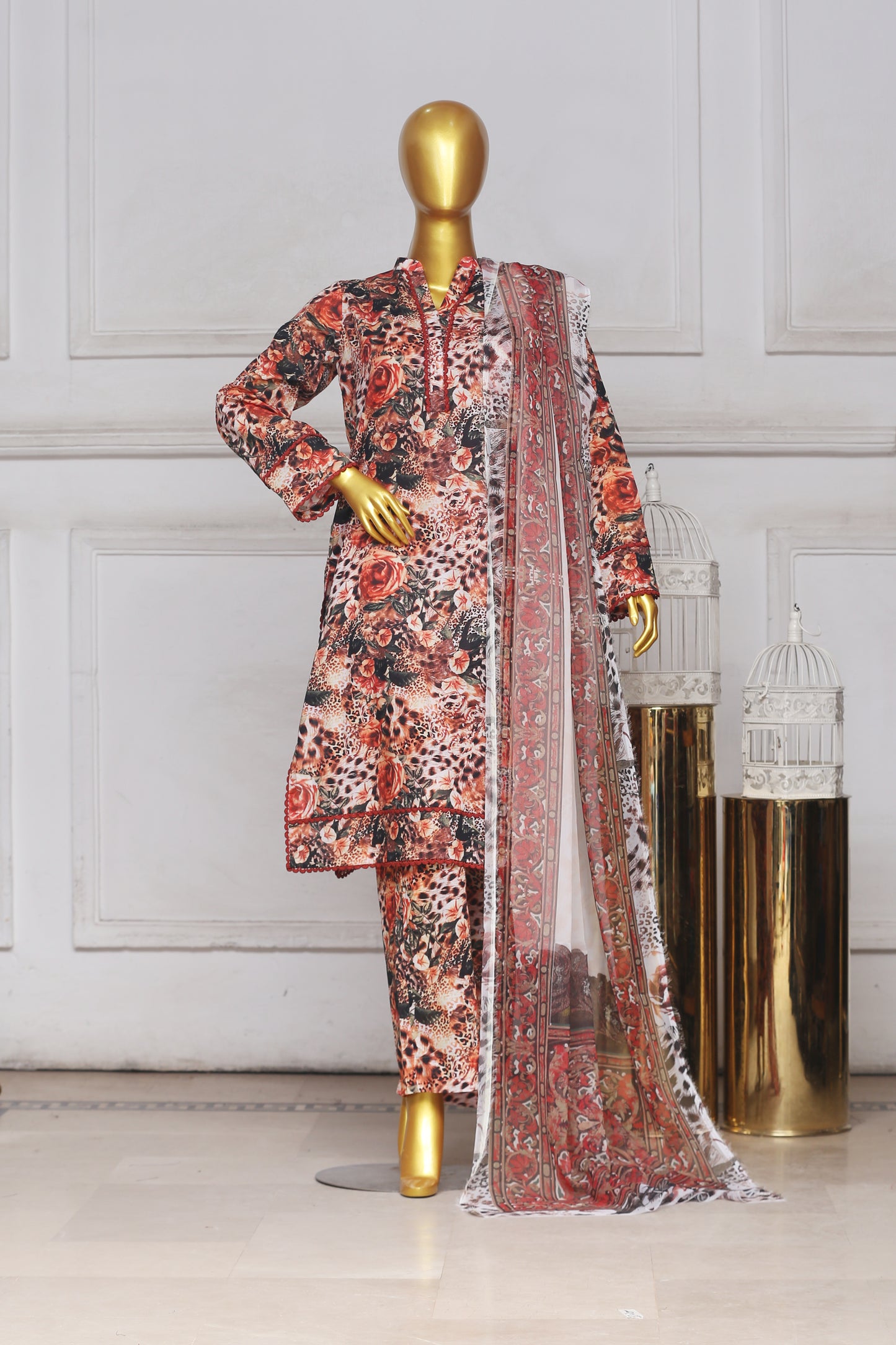 Zoha By Anaya Noor Print Bana Dora 3-PC