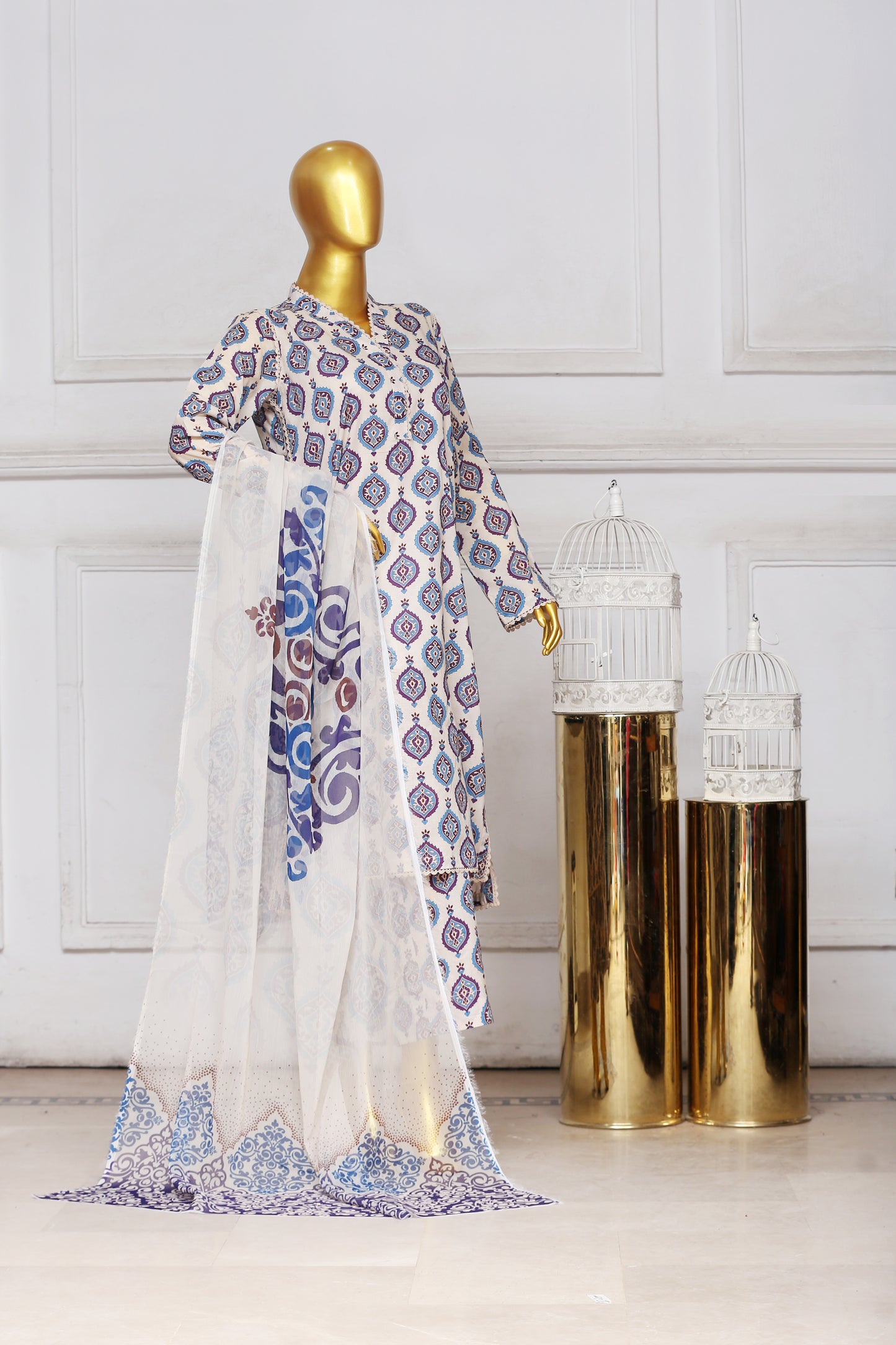 Zoha By Anaya Noor Print Bana Dora 3-PC