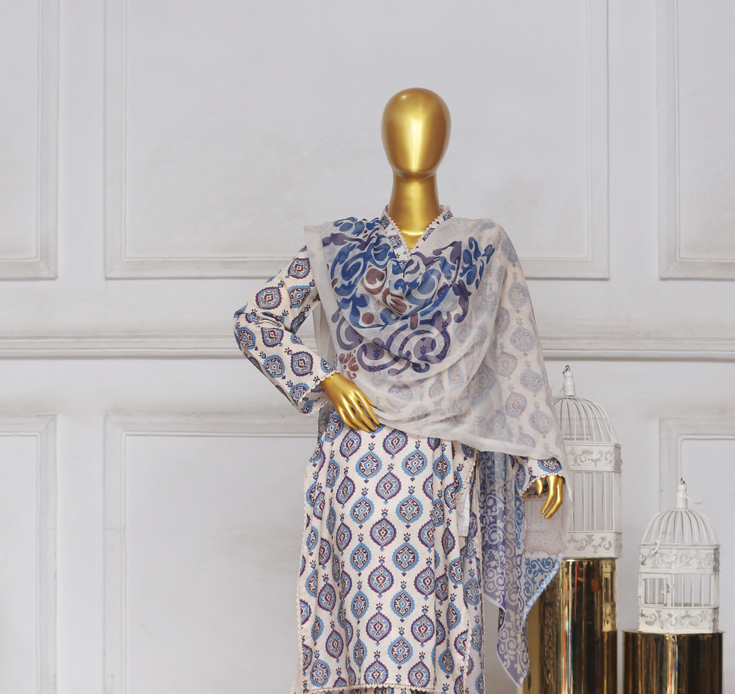 Zoha By Anaya Noor Print Bana Dora 3-PC