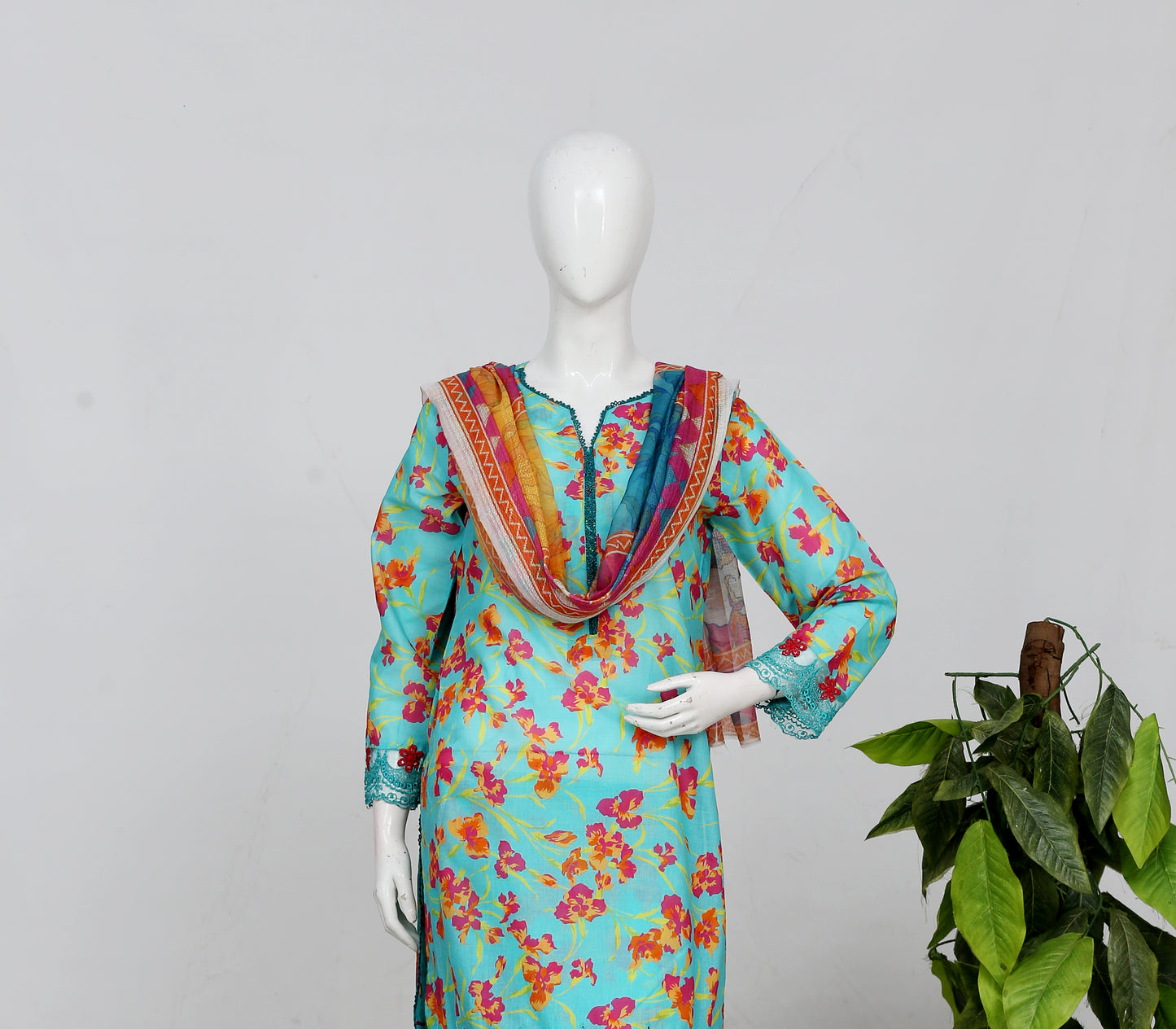 Shahnai By Anaya Noor All Over Printed & Emb Lawn 3PC