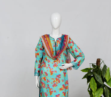Shahnai By Anaya Noor All Over Printed & Emb Lawn 3PC