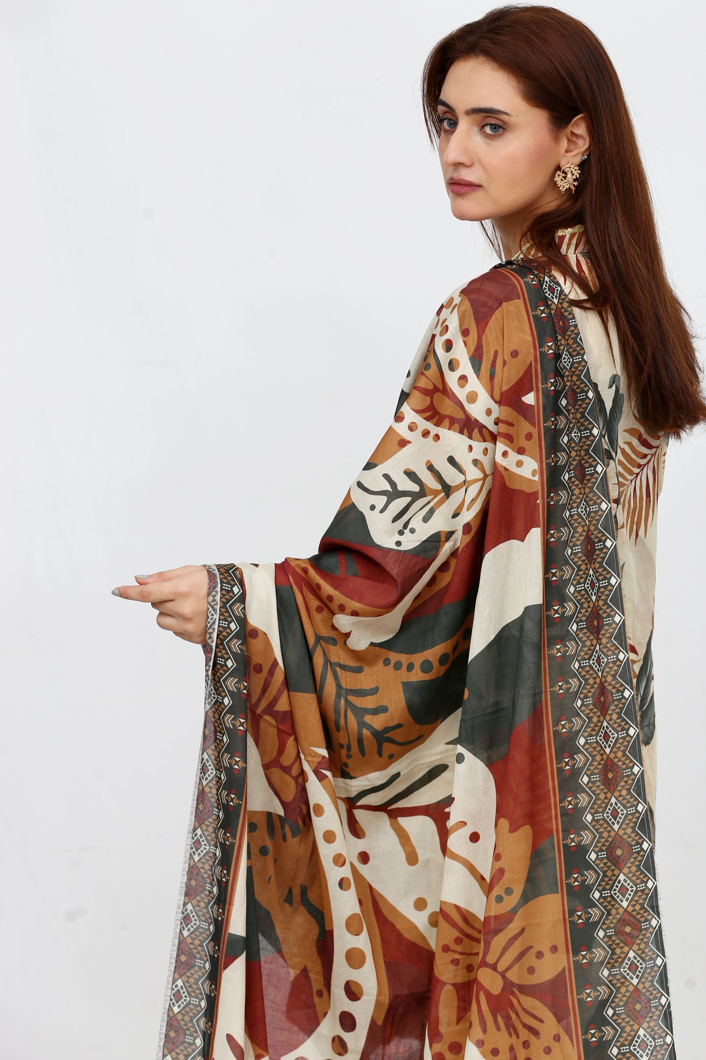 Anaya Noor Printed Bana Dora Lawn 3PC