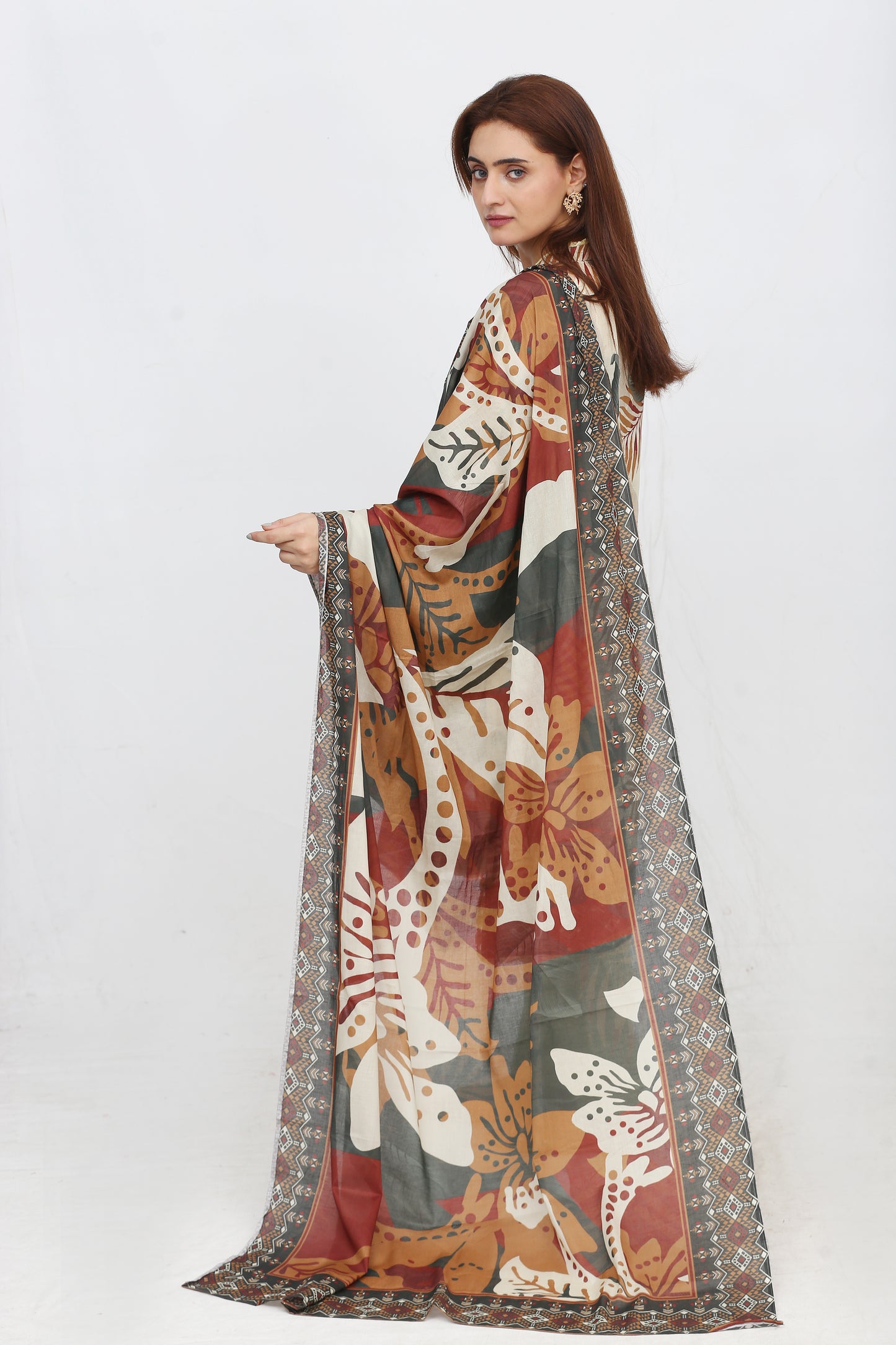 Anaya Noor Printed Bana Dora Lawn 3PC