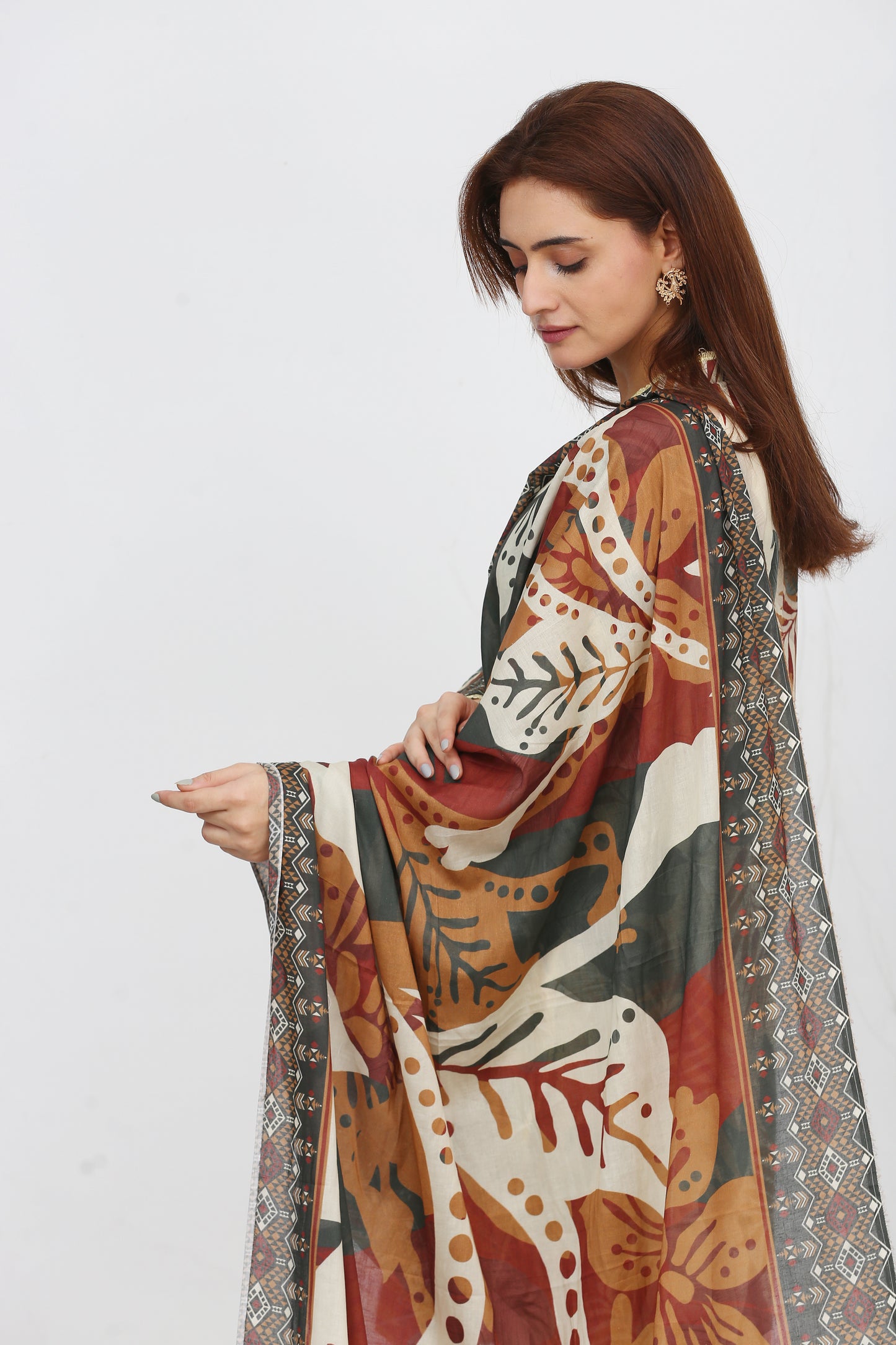 Anaya Noor Printed Bana Dora Lawn 3PC