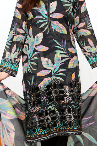 Phoolkari By Anaya Noor Printed Bana Dora Lawn 3PC