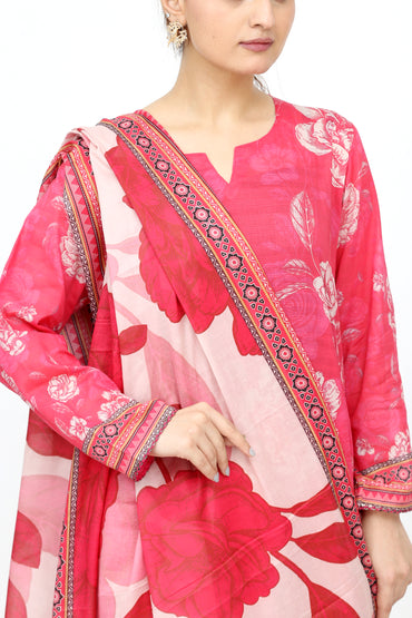 Phoolkari By Anaya Noor Printed Bana Dora Lawn 3PC