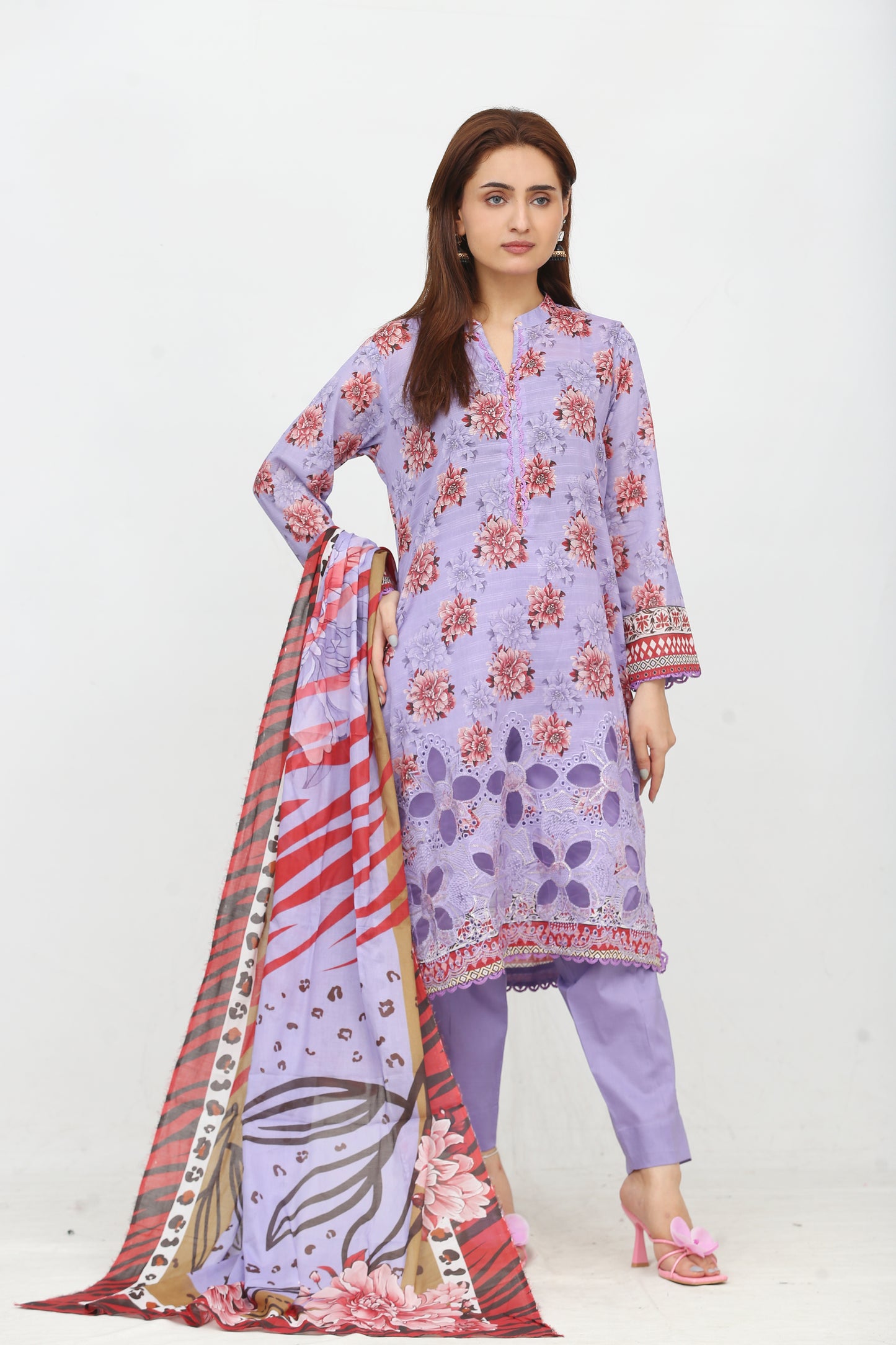 Anaya Noor Printed Bana Dora Lawn 3PC