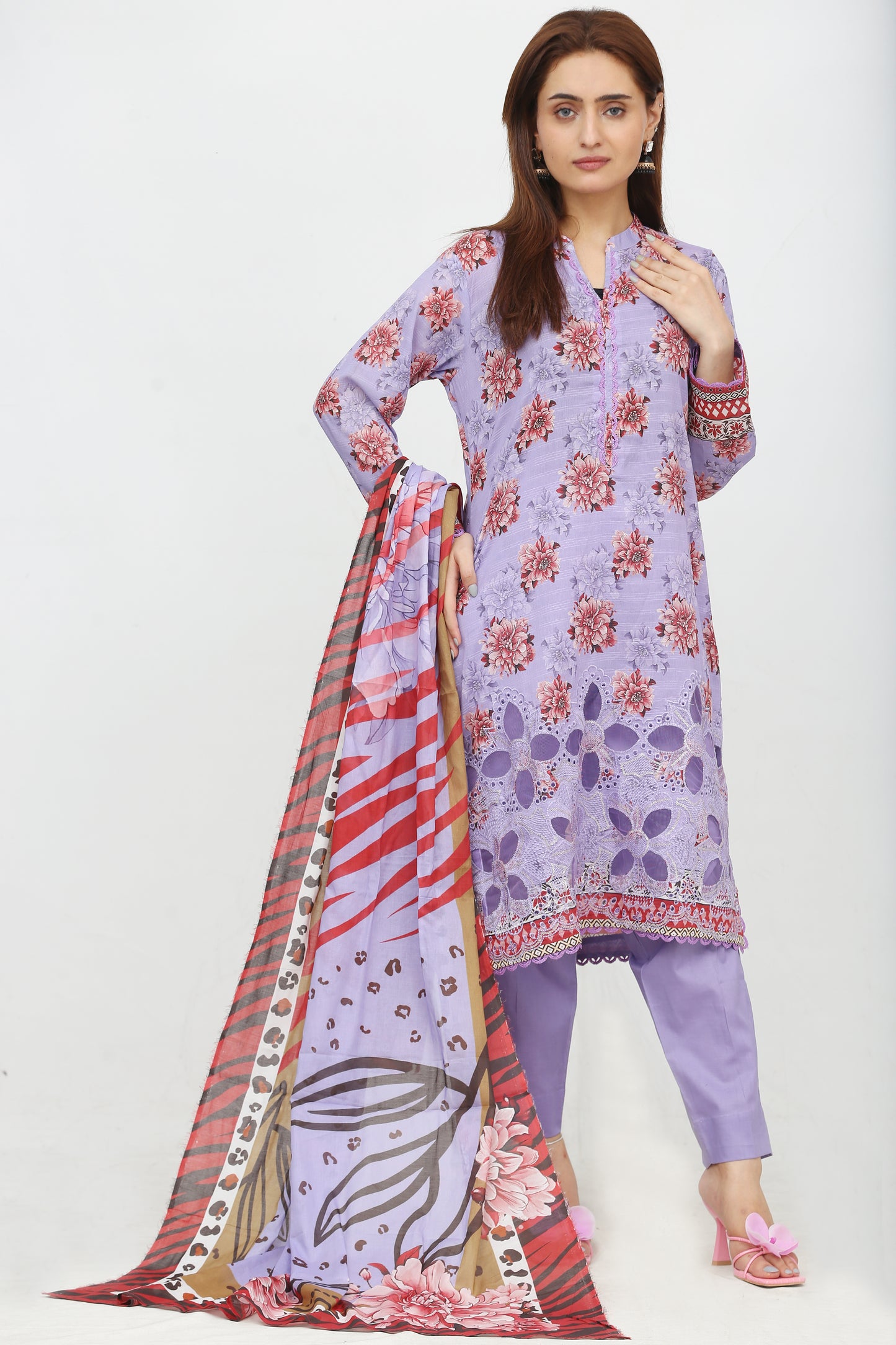 Anaya Noor Printed Bana Dora Lawn 3PC