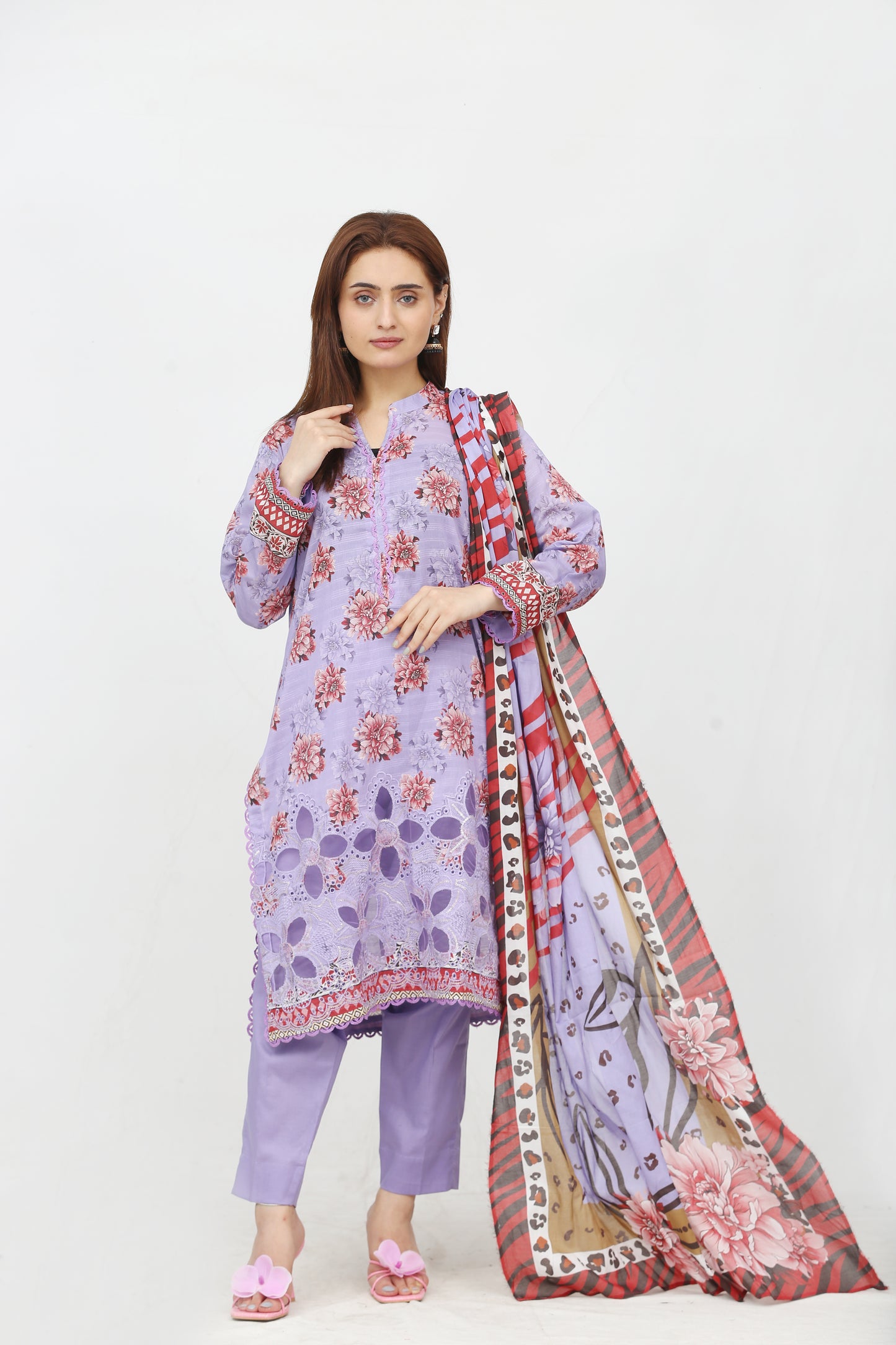 Anaya Noor Printed Bana Dora Lawn 3PC