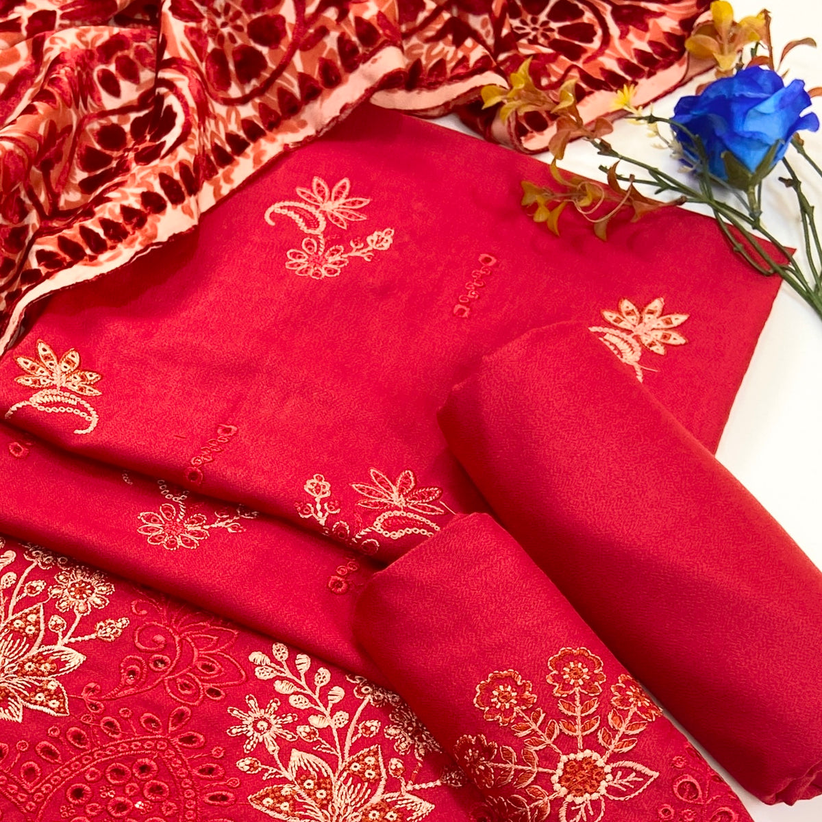 Marino By Anaya Noor Emb Marina With Plachi Dupatta 3PC