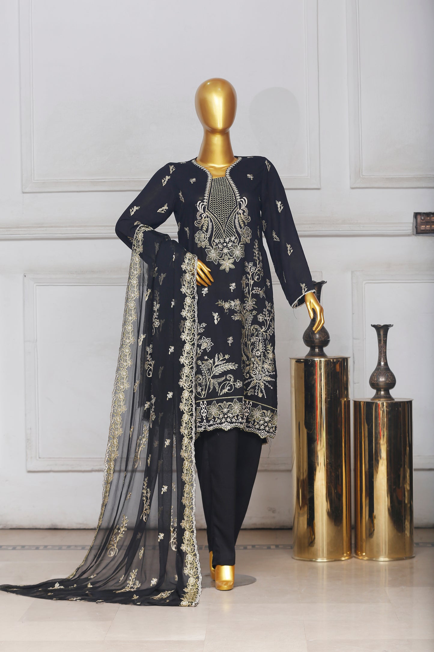 Bareeze Heavy Embroidered Karandi 3-PC