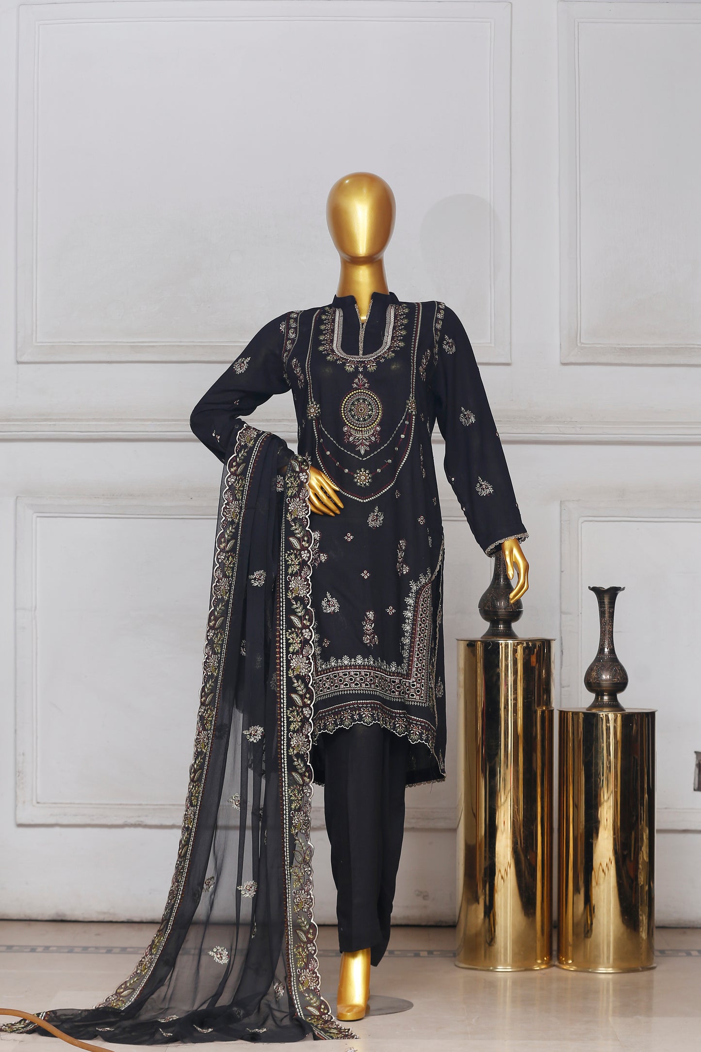 Bareeze Heavy Embroidered Karandi 3-PC