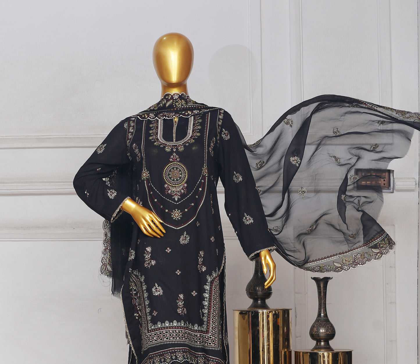 Bareeze Heavy Embroidered Karandi 3-PC