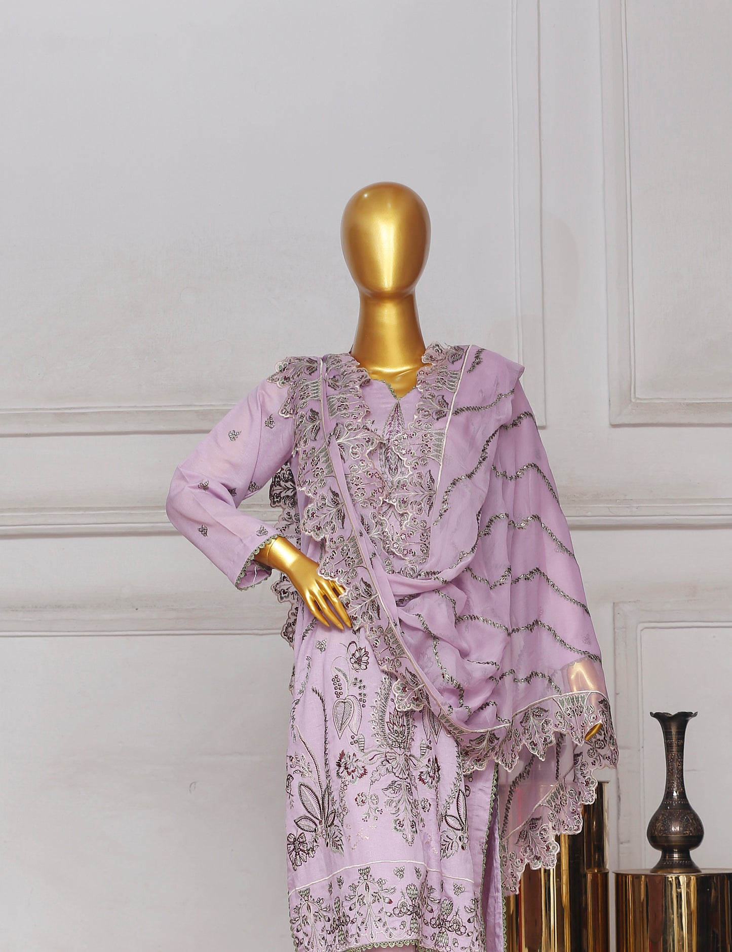 Bareeze Heavy Embroidered Karandi 3-PC