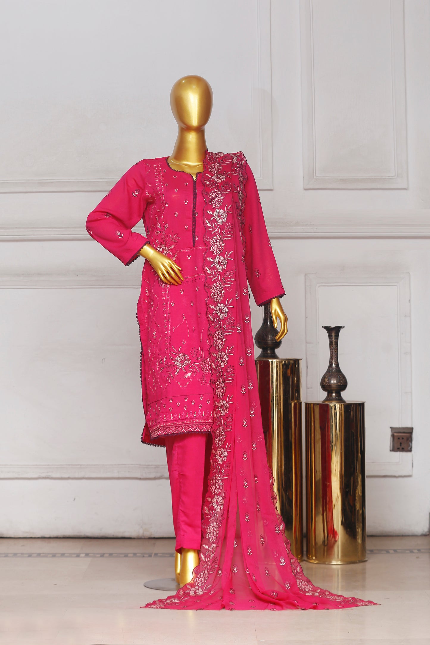 Bareeze Heavy Embroidered Karandi 3-PC