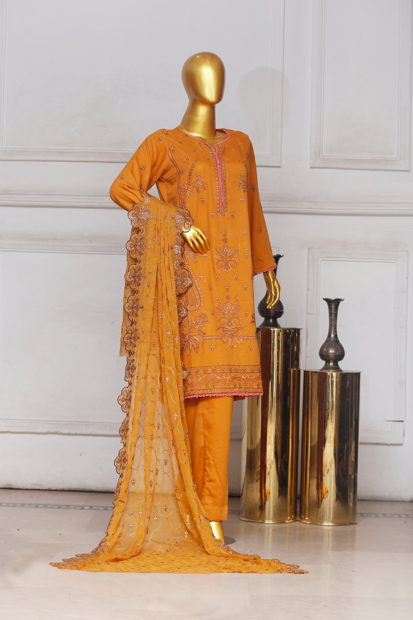 Bareeze Heavy Embroidered Karandi 3-PC