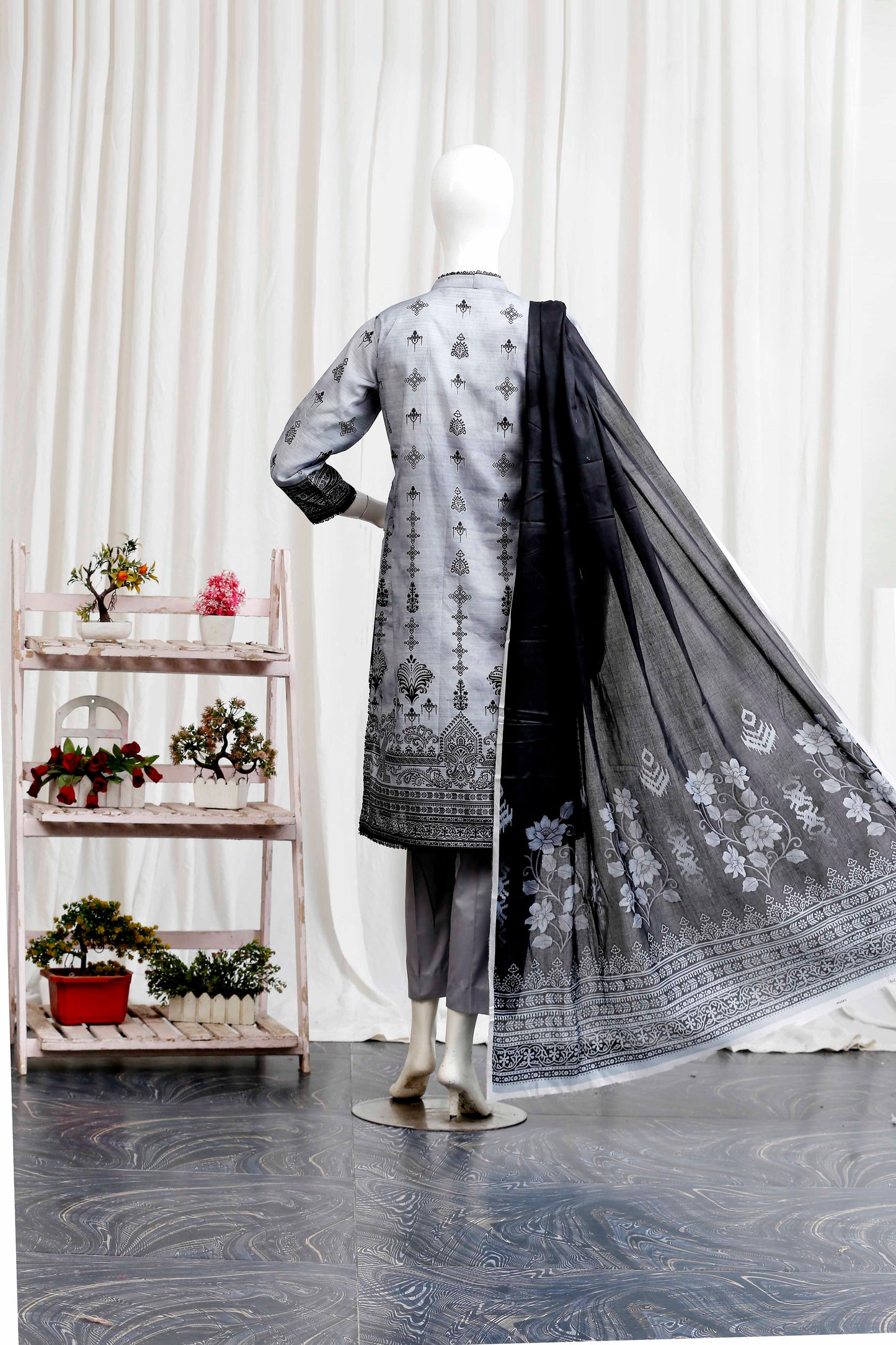 Meeraki By Anaya Noor Heavy Embroidered 3-PC