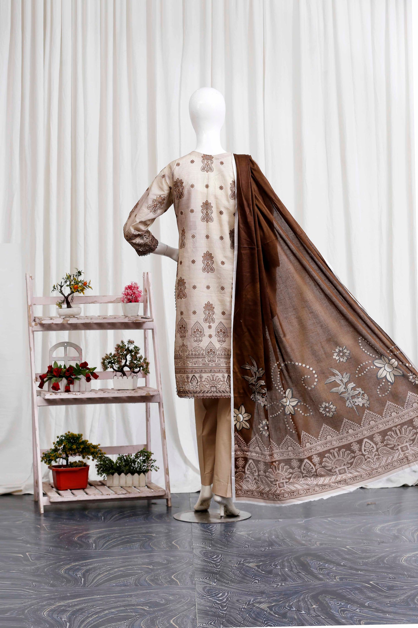 Meeraki By Anaya Noor Heavy Embroidered 3-PC