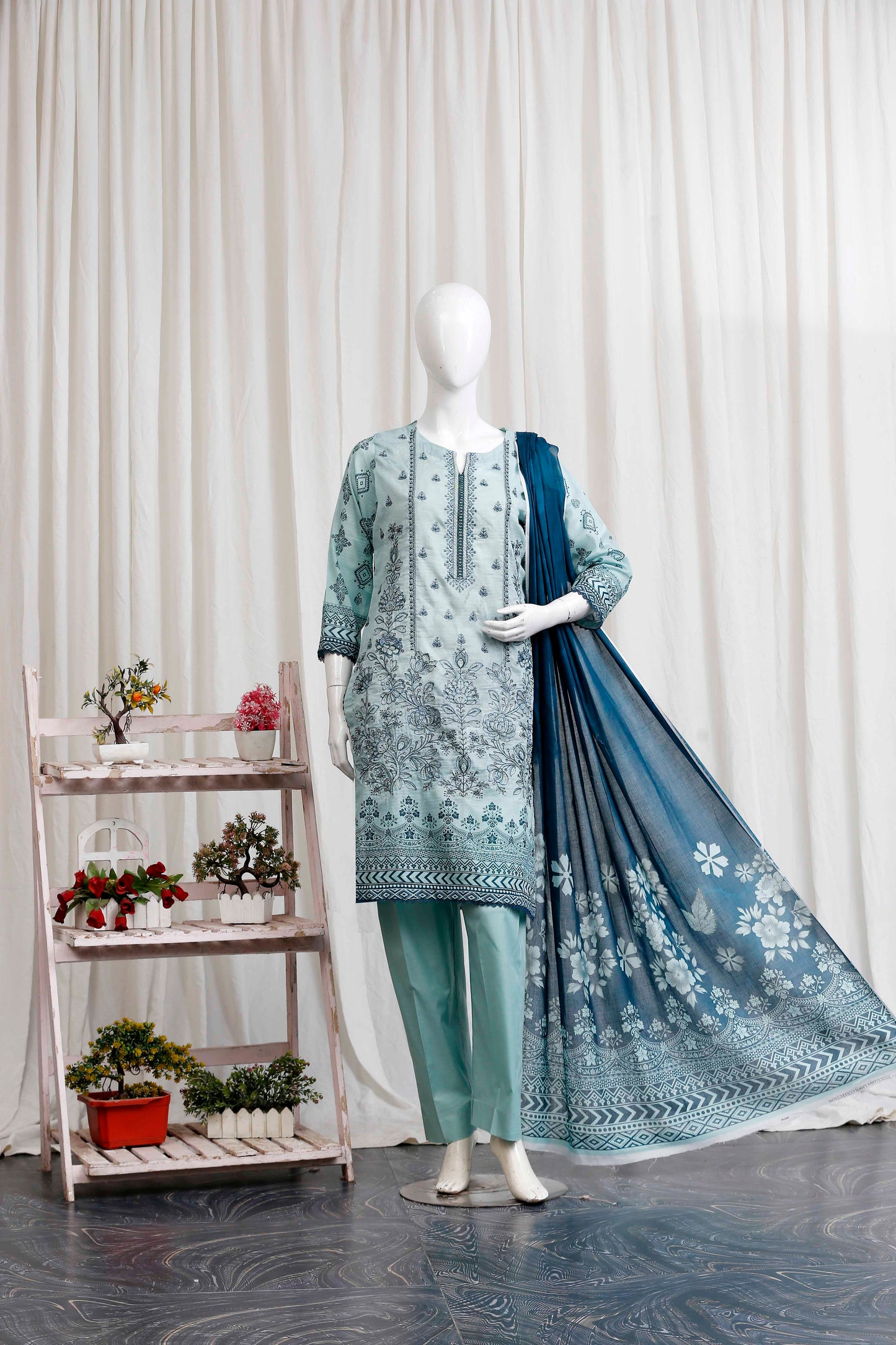 Meeraki By Anaya Noor Heavy Embroidered 3-PC