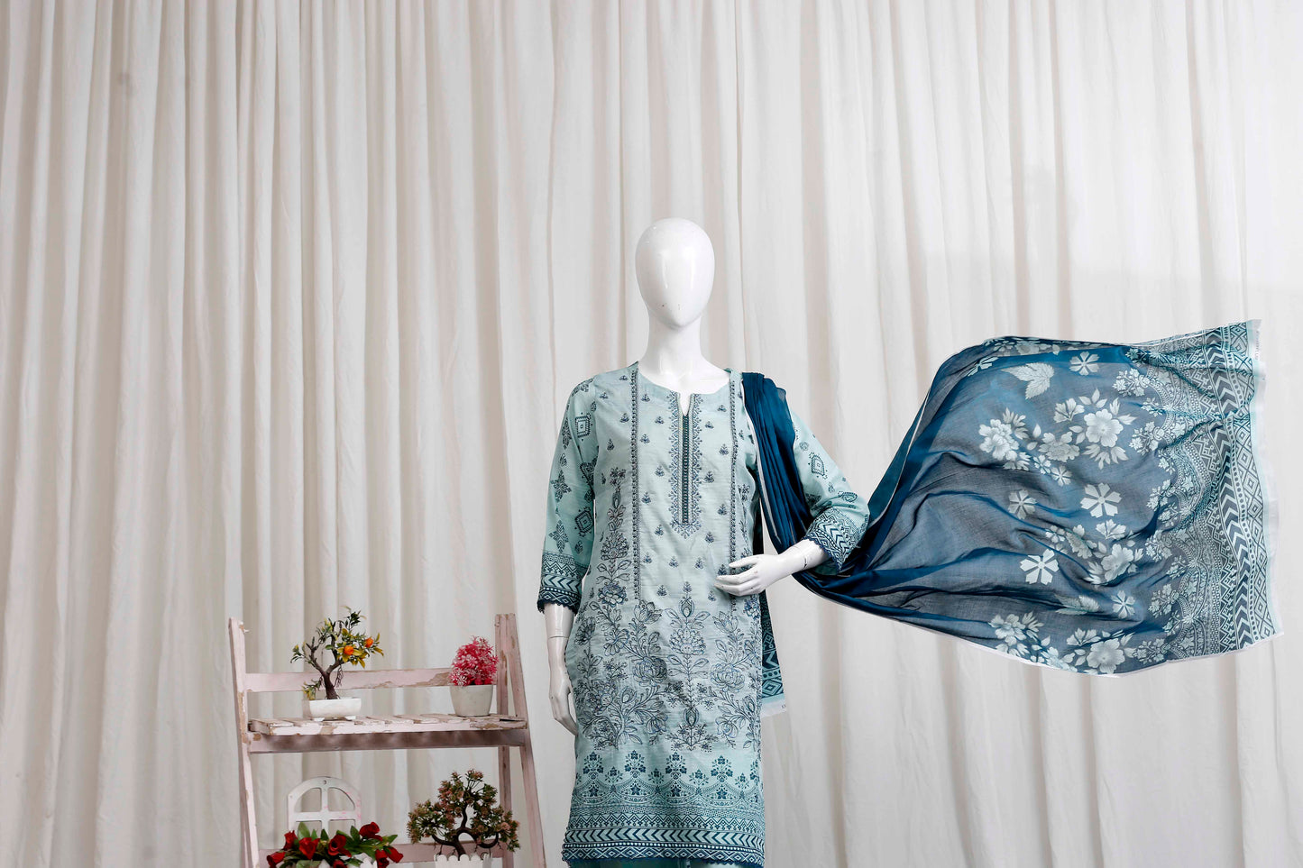 Meeraki By Anaya Noor Heavy Embroidered 3-PC