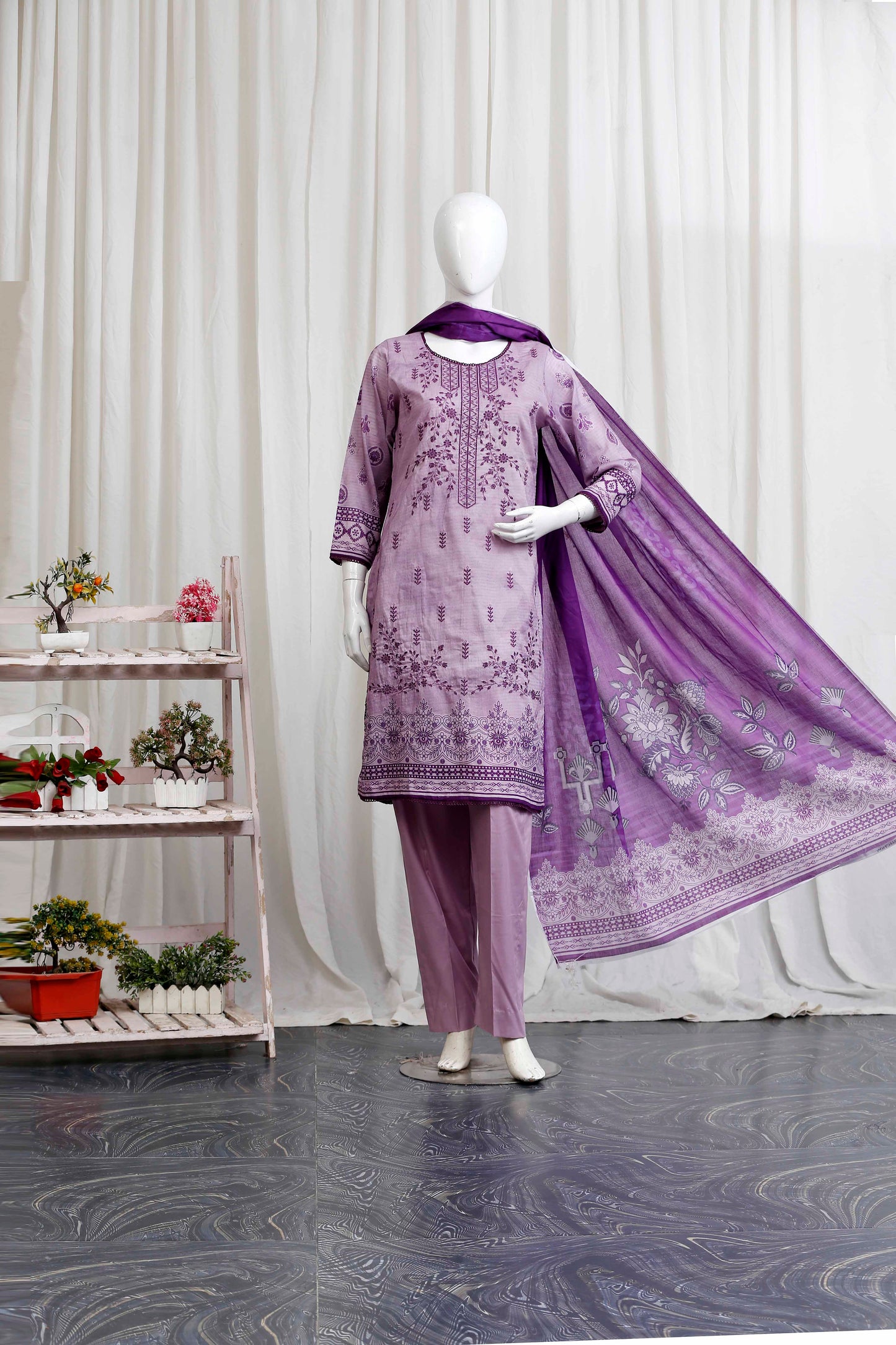 Meeraki By Anaya Noor Heavy Embroidered 3-PC