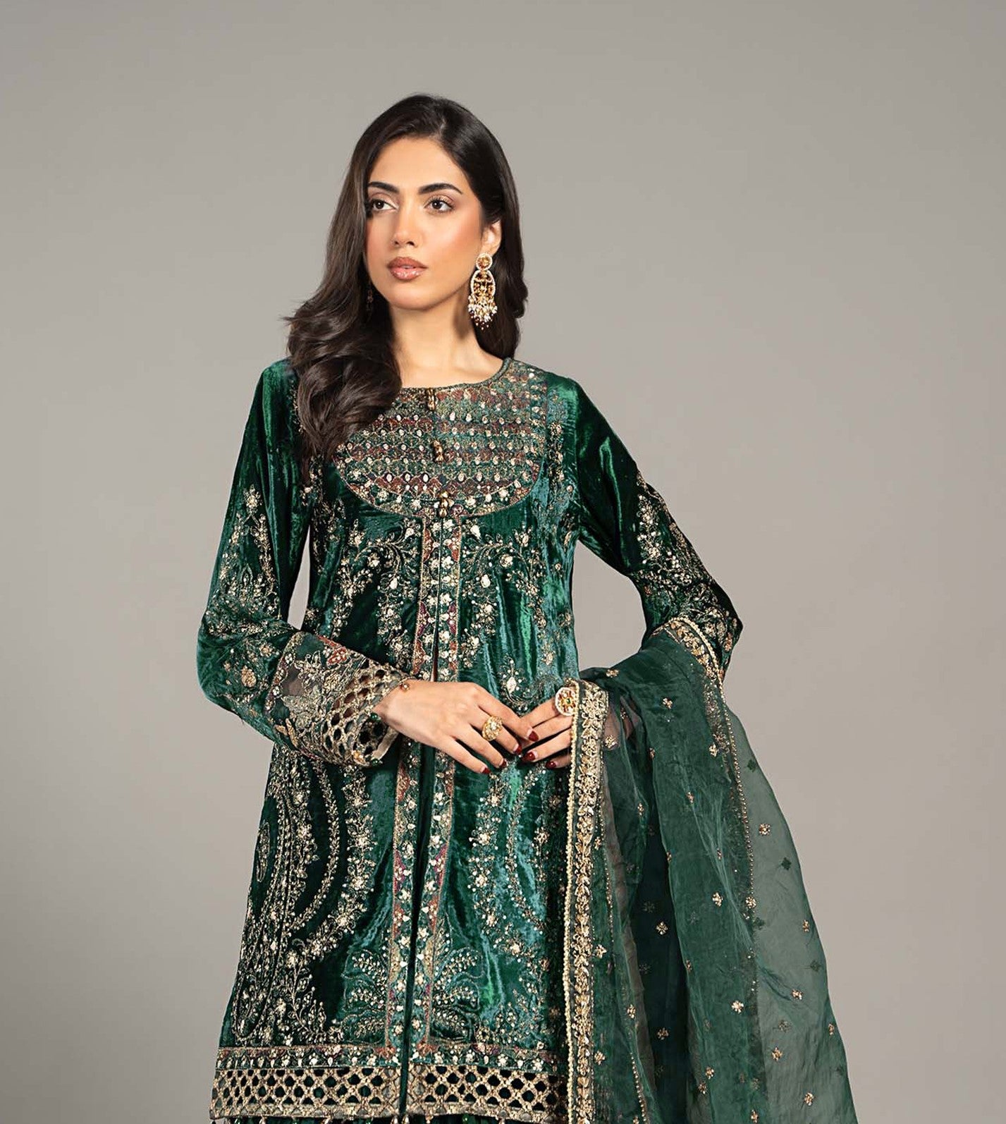 Maria B Sweet Velvet Embroidered 3PC