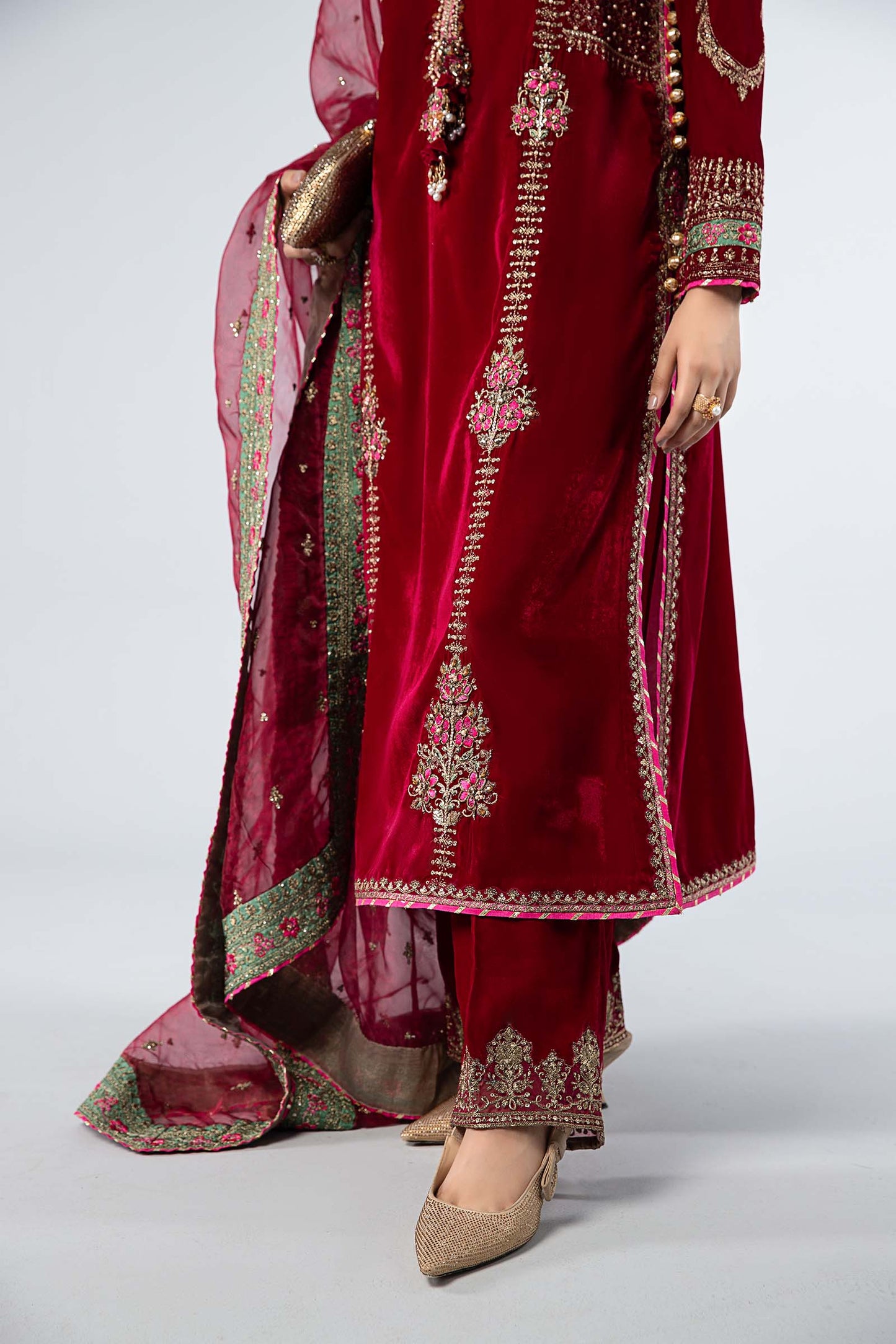 Maria B Sweet Velvet Embroidered 3PC