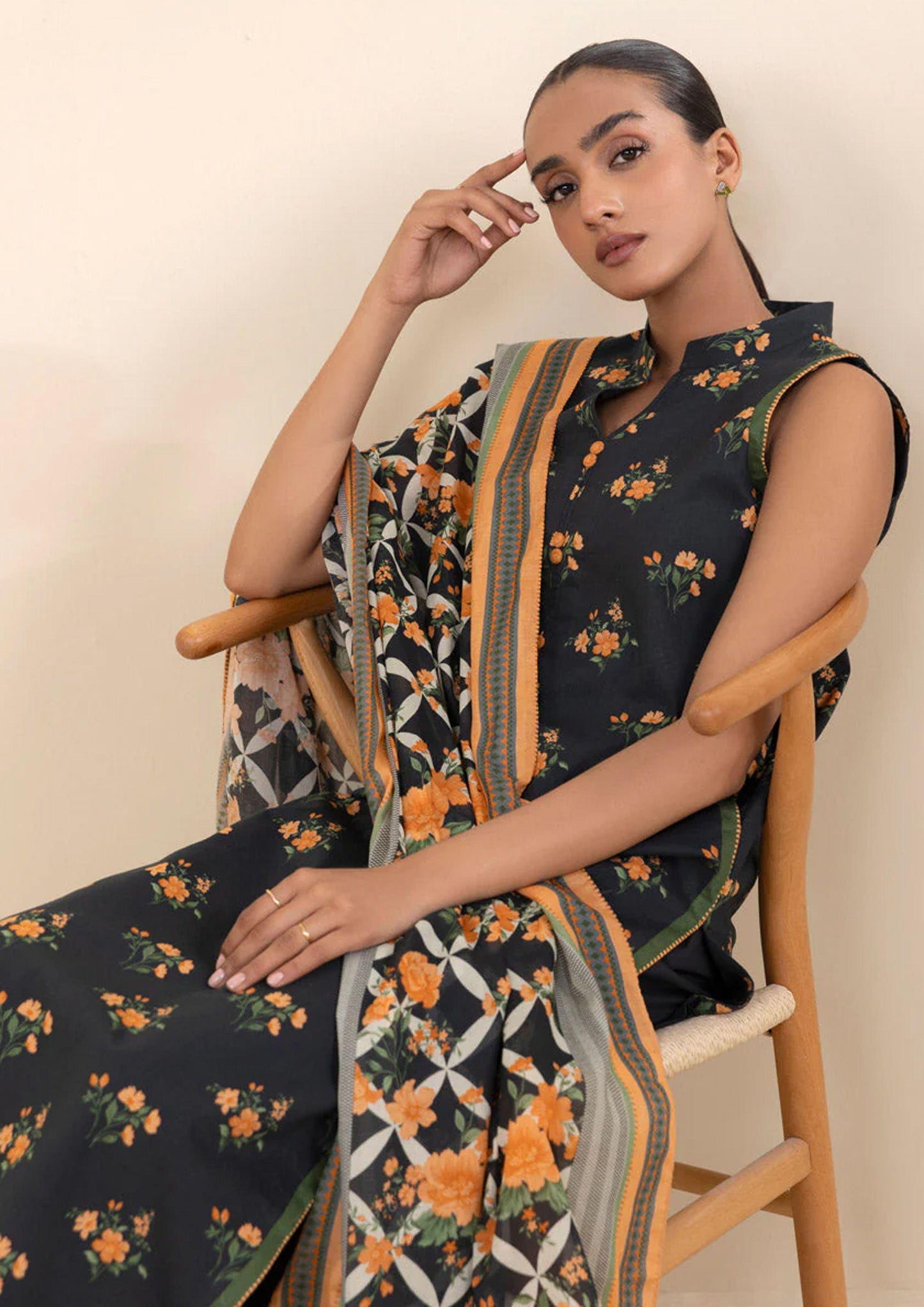 Sapphire Digital Printed Lawn 3-PC