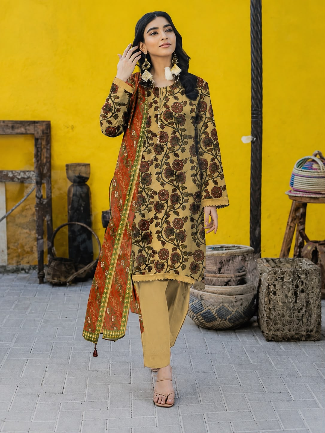 Khaadi Digital Printed Lawn 3PC