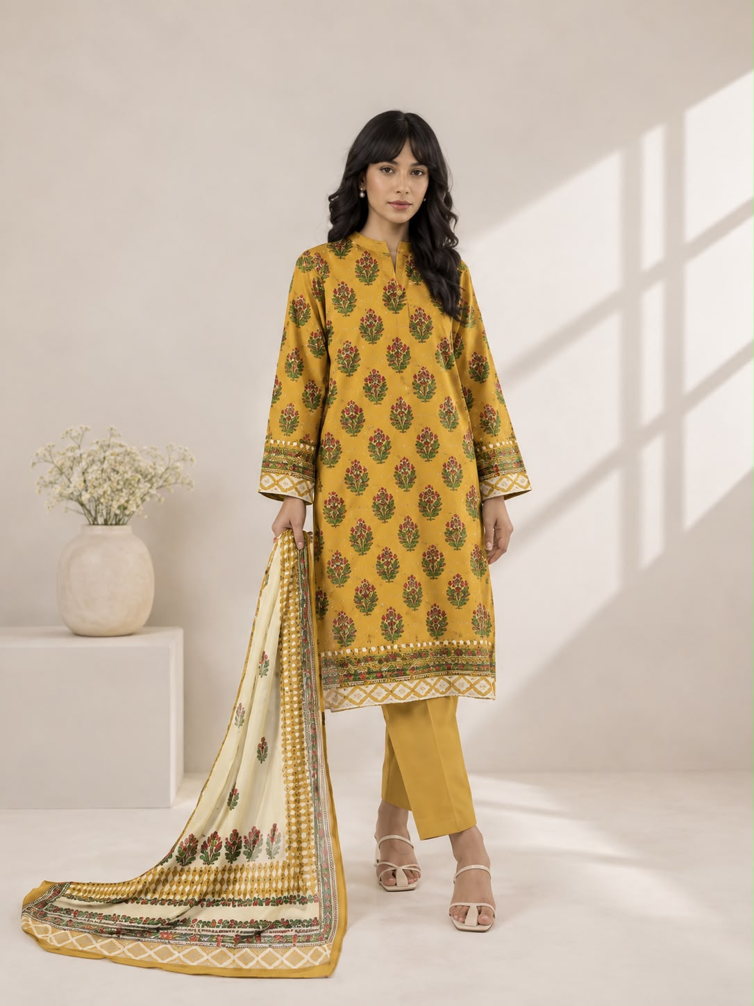 Khaadi Digital Printed Lawn 3PC