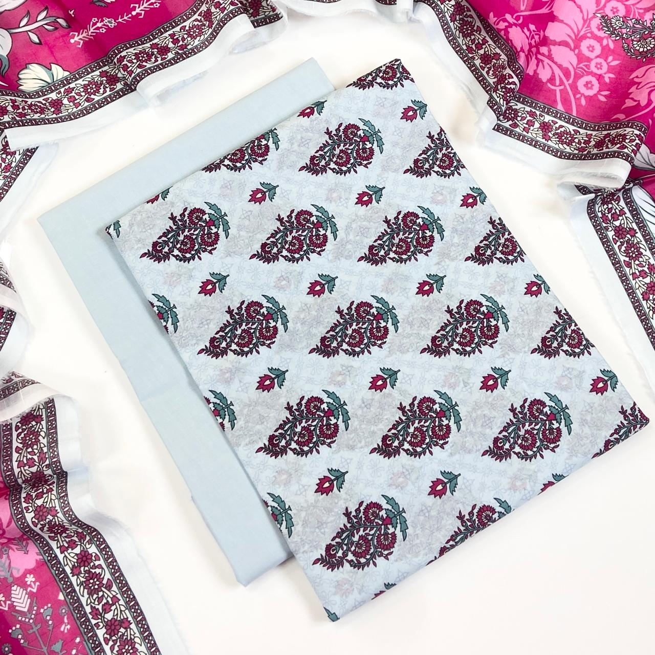 Coco Prints Summer Digital Fancy Printed Lawn 3PC