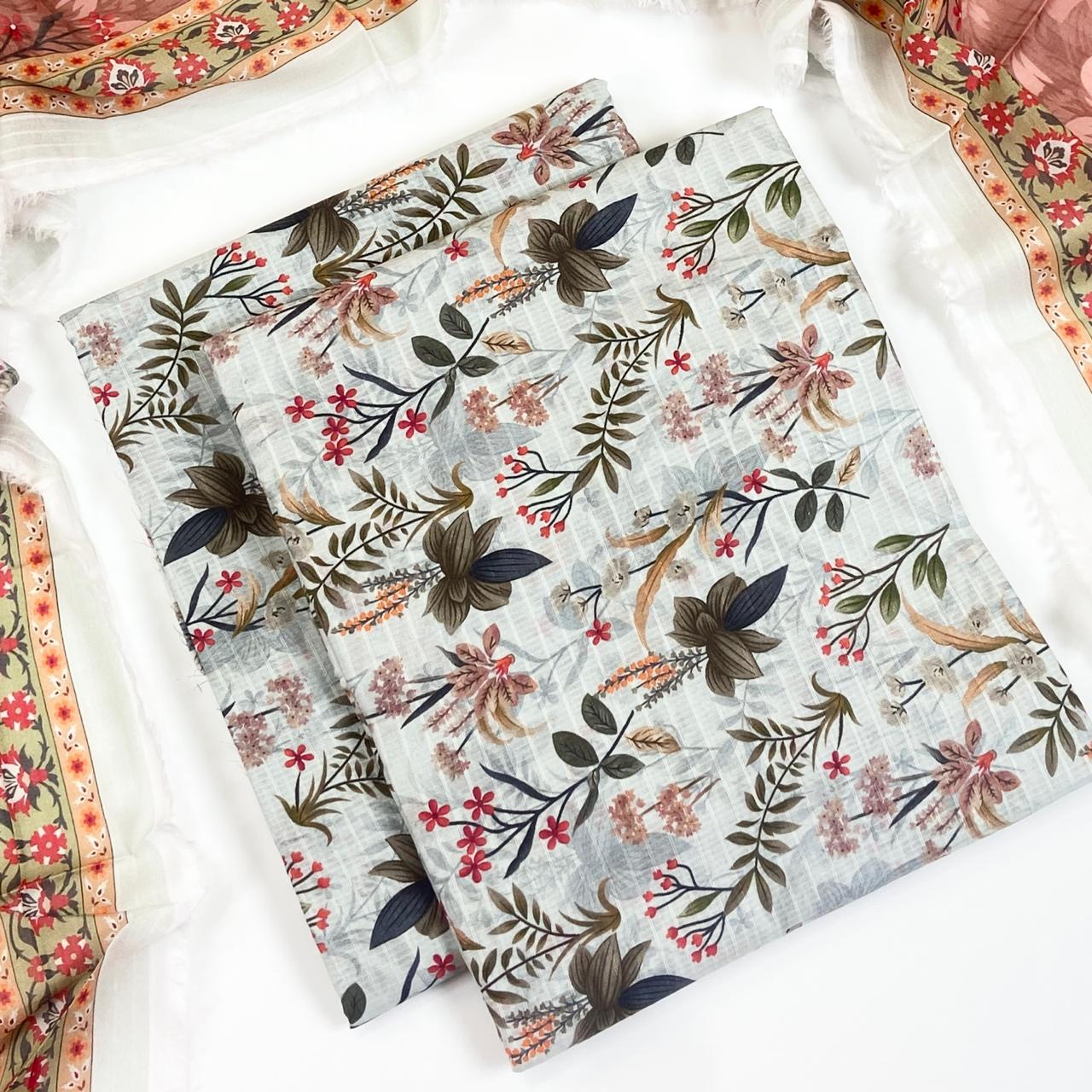 Coco Prints Summer Digital Fancy Printed Lawn 3PC