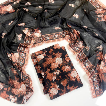Coco Prints Summer Digital Fancy Printed Lawn 3PC