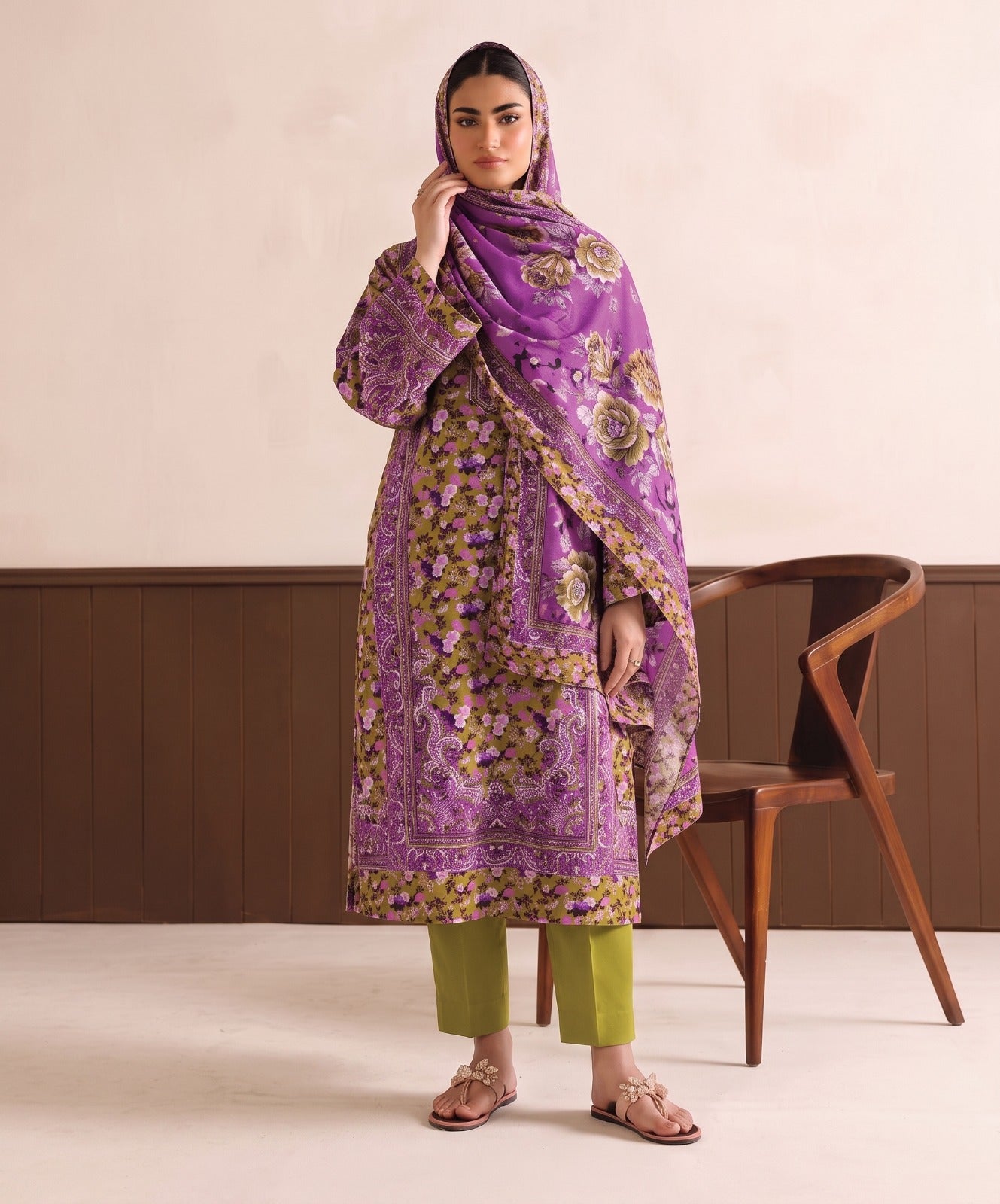 Baroque Digital Printed Lawn 3PC