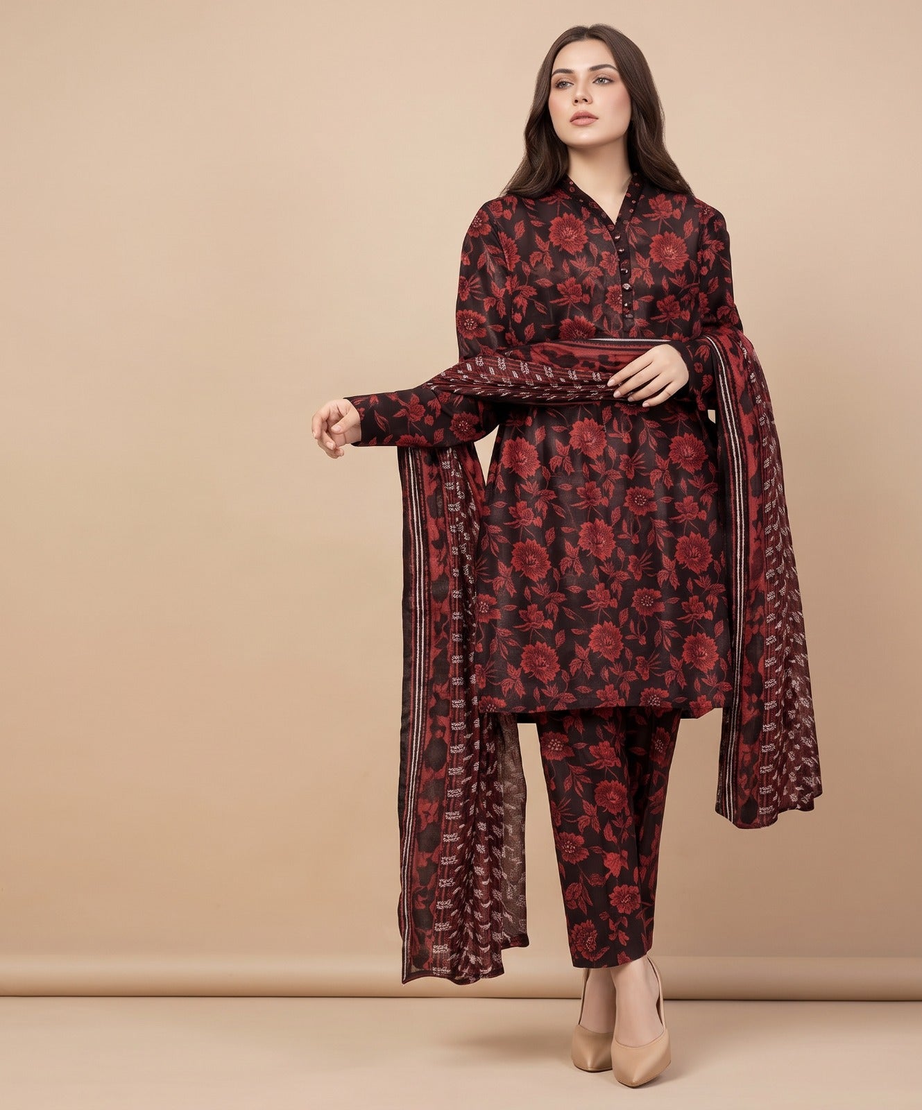 Saya Digital Printed Lawn 3PC
