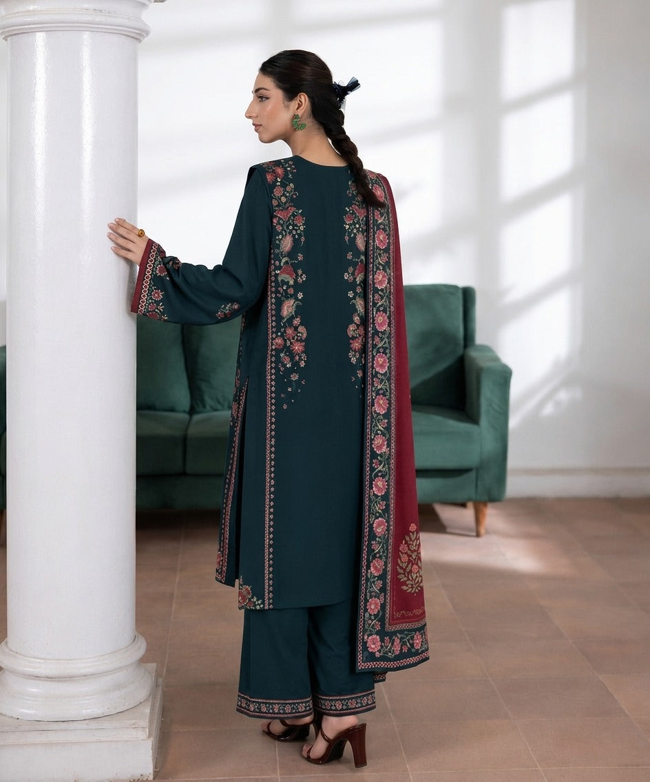 Aenna By Shanaya Digital Printed Corduroy Khaddar 3PC