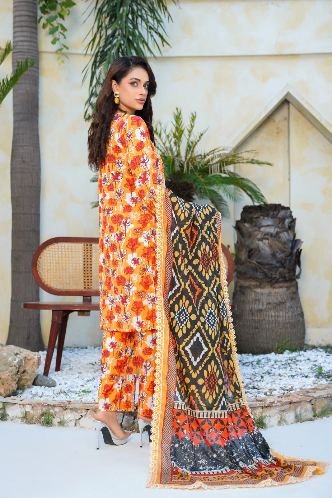 Dastoor By Anaya Noor Digital Printed Cambric With Patches 3-PC