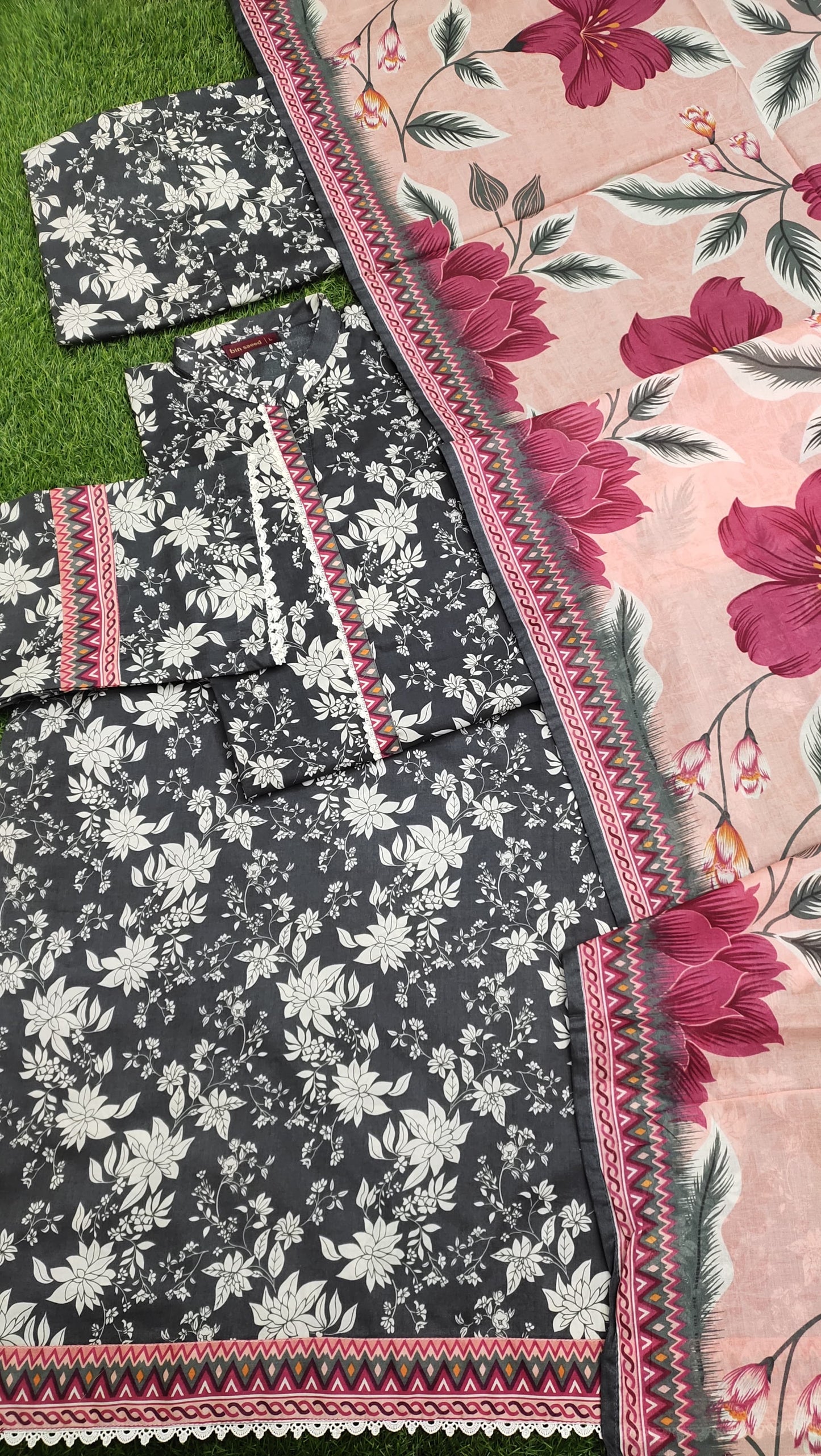Bin Saeed Printed Lawn 3-PC