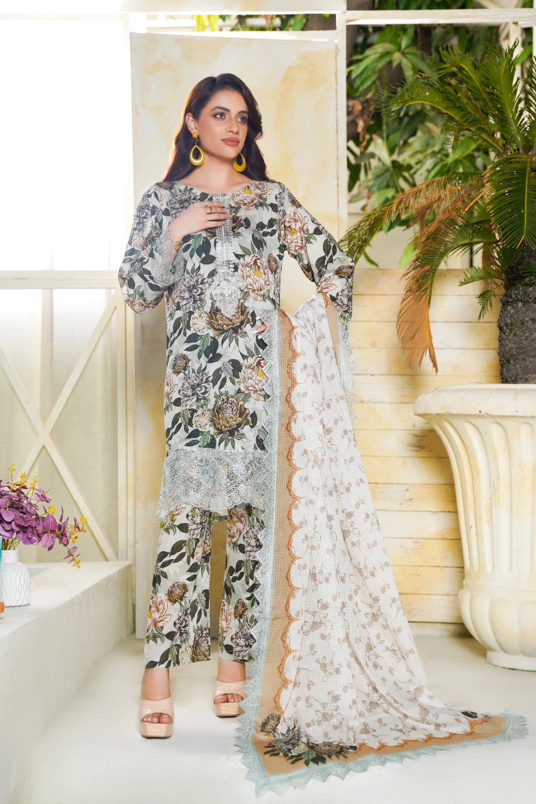 Dastoor By Anaya Noor Digital Printed Cambric With Patches 3-PC