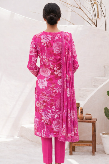 Classics By Motifz Digital Printed Lawn 3PC